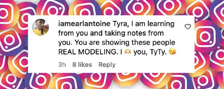 A fan comments on Tyra Banks' appearance at the Balenciaga show during Paris Fashion Week, from a post dated March 9, 2025 | Source: instagram/tyrabanks