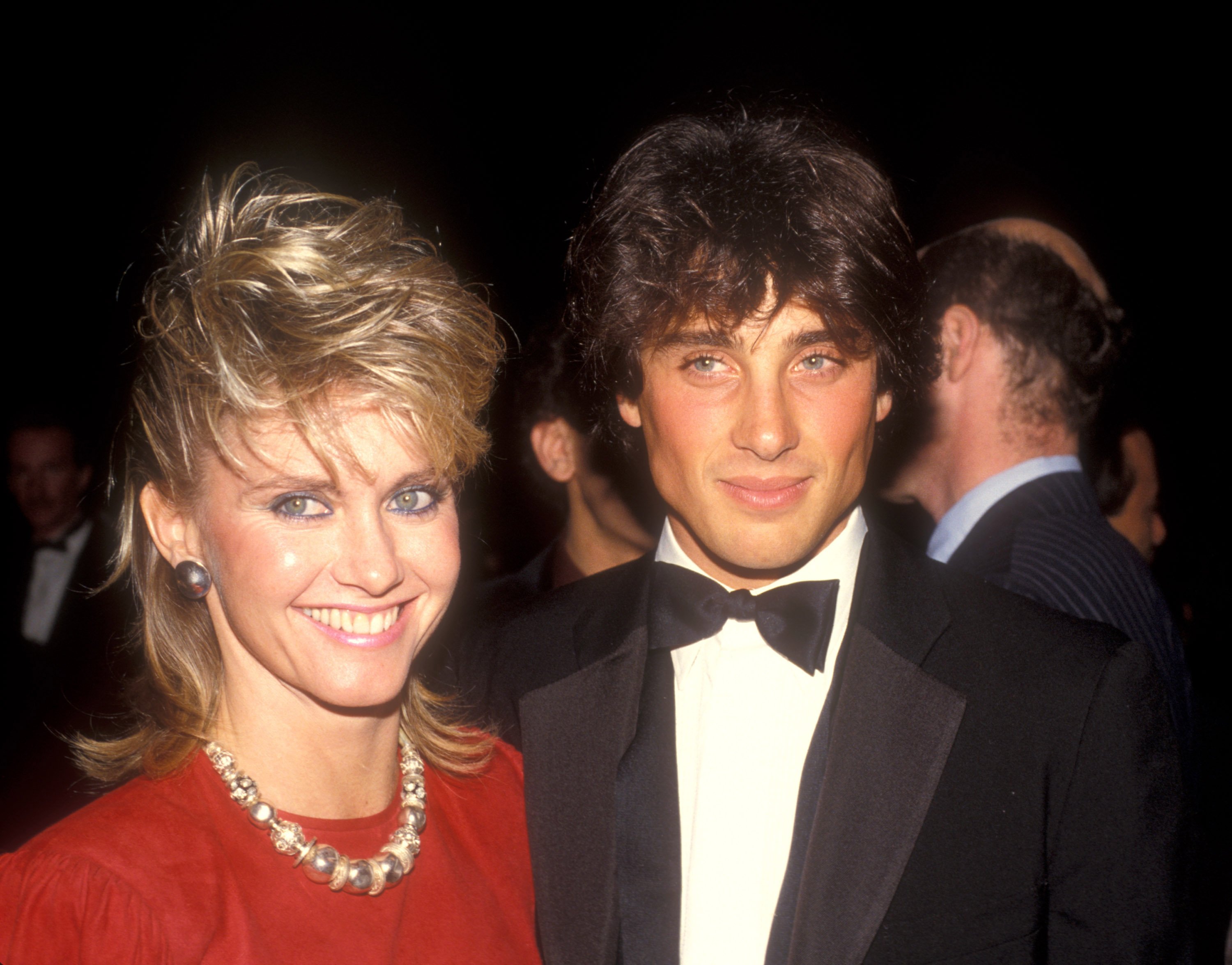 Olivia Newton-John and Matt Lattanzi at the opening night after party of Dreamgirls on March 20, 1983 | Source: Getty Images