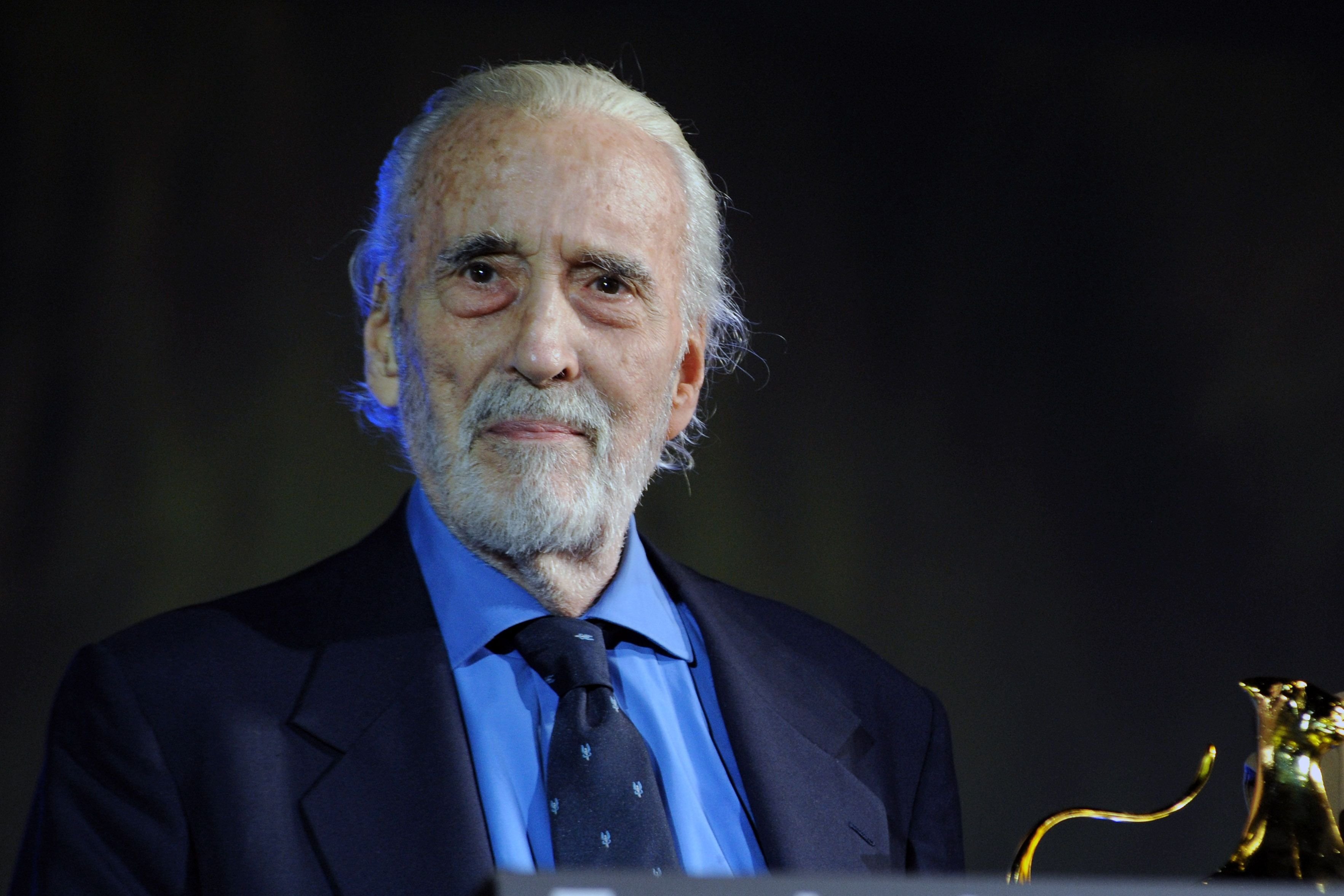 Late Christopher Lee at 66th Locarno Film Festival opening ceremony on August 7, 2013 in Locarno, Switzerland | Photo: Getty Images