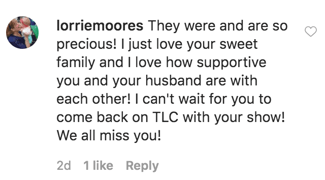 A fan comments Courtney Waldrop's tribute post to her sextuplet children on the say they were released from the hospital | Source: instagram.com/gods_divine_nine