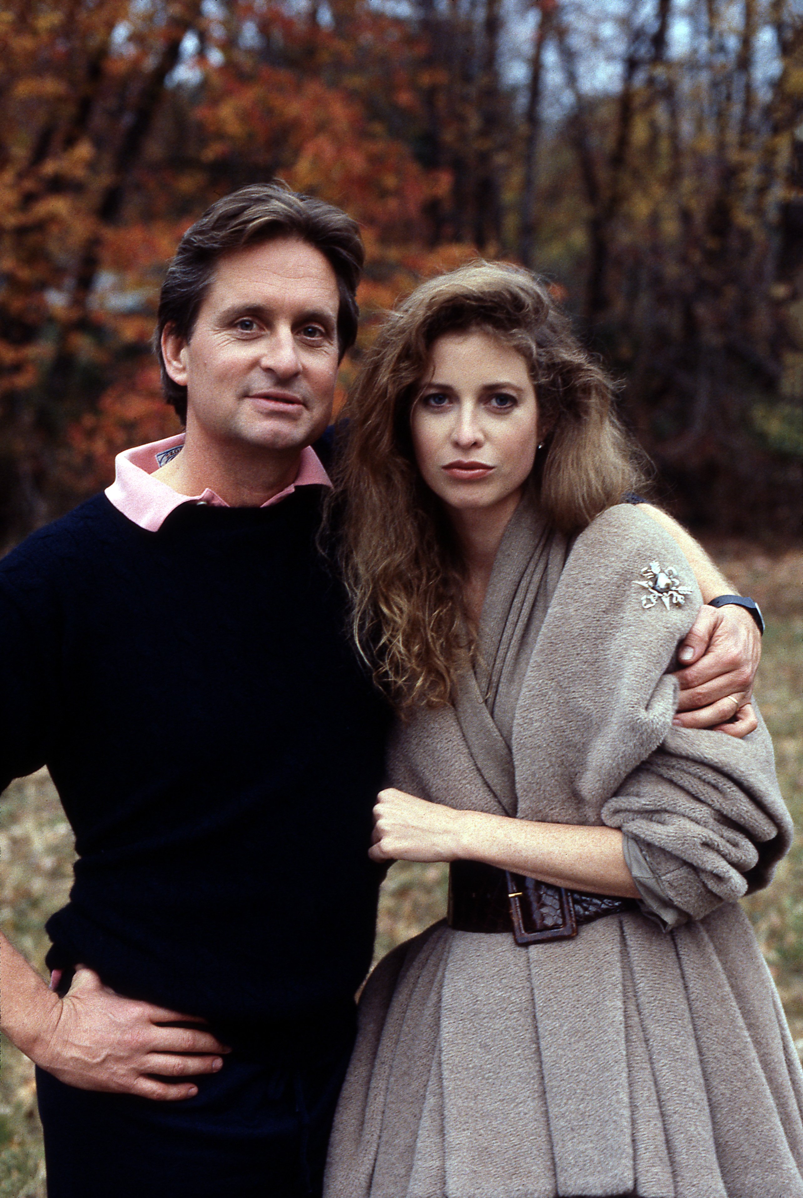 Michael Douglas, Diandra Douglas on 'Barbara Walters Special' on 1986  | Source: Getty Images
