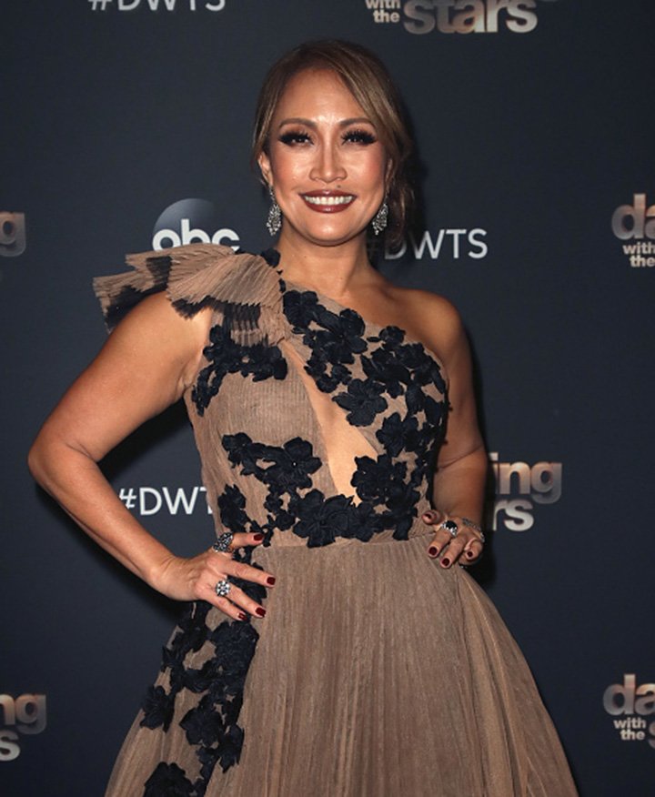 Carrie Ann Inaba posing on "Dancing with the Stars" Season 28 Finale at CBS Television City in Los Angeles, California in November 2019. I Image: Getty Images. 