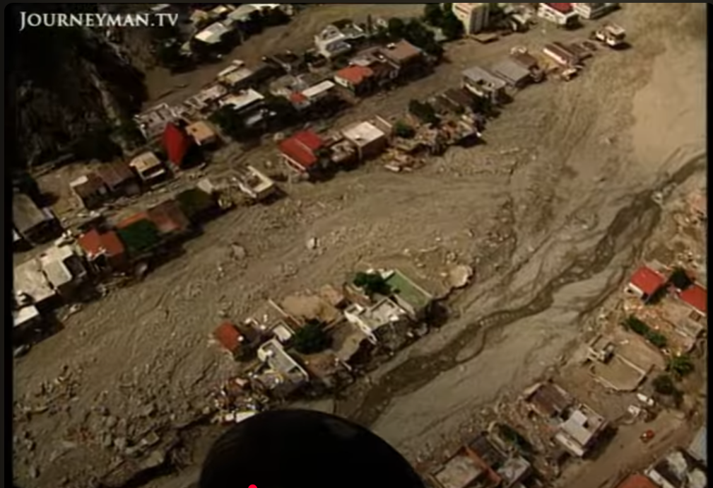 In the aftermath of the Vargas tragedy, thousands of people were left homeless, from a video posted on August 2, 2022 | Source: YouTube/Journeyman Pictures