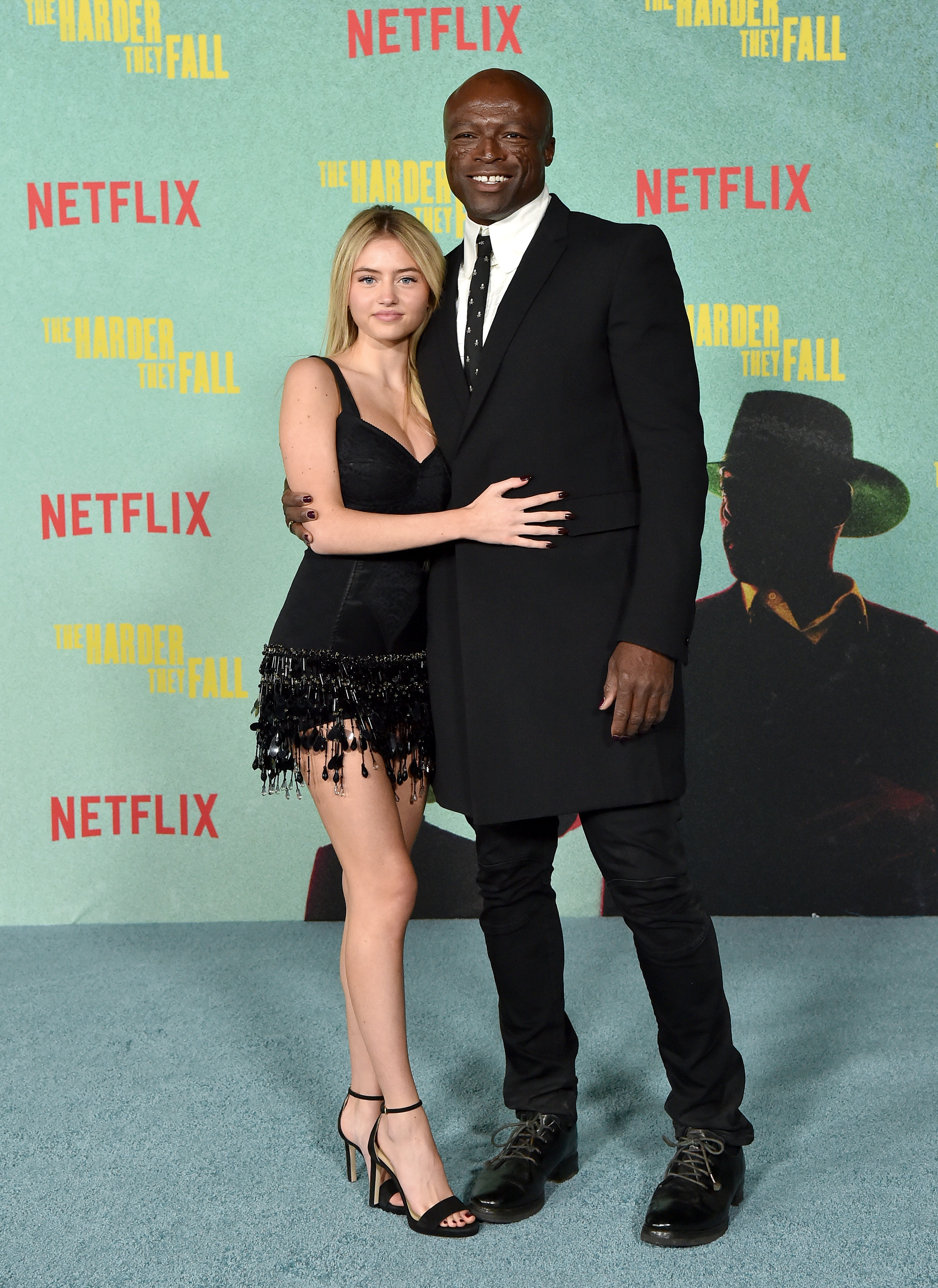 Leni Olumi Klum and Seal at the premiere of "The Harder They Fall" in Los Angeles in 2021 | Source: Getty Images