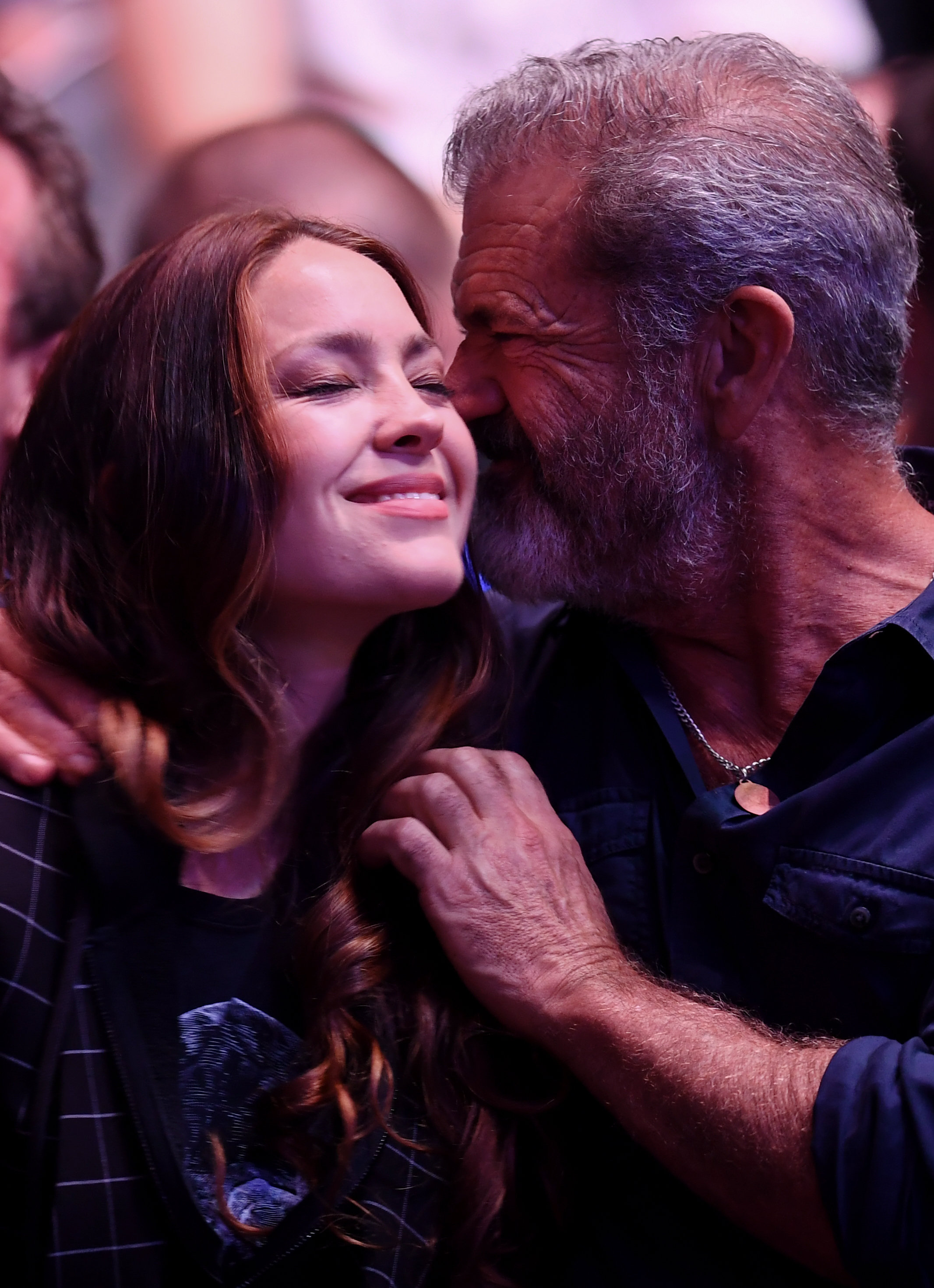 Rosalind Ross and Mel Gibson at the UFC 229 in Las Vegas on October 6, 2018│ Source: Getty Images