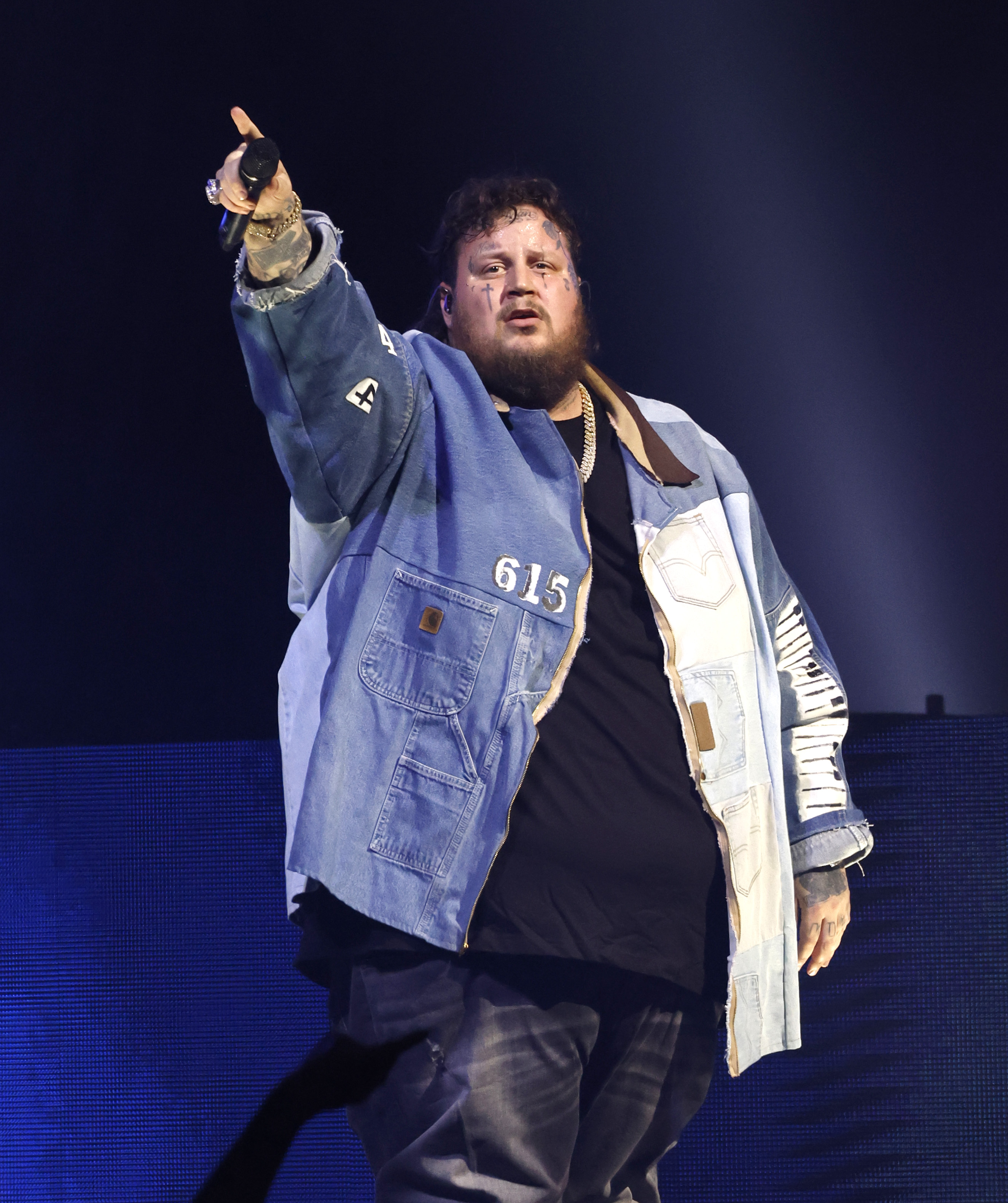 Jelly Roll performing at Bridgestone Arena on December 9, 2022, in Nashville, Tennessee. | Source: Getty Images