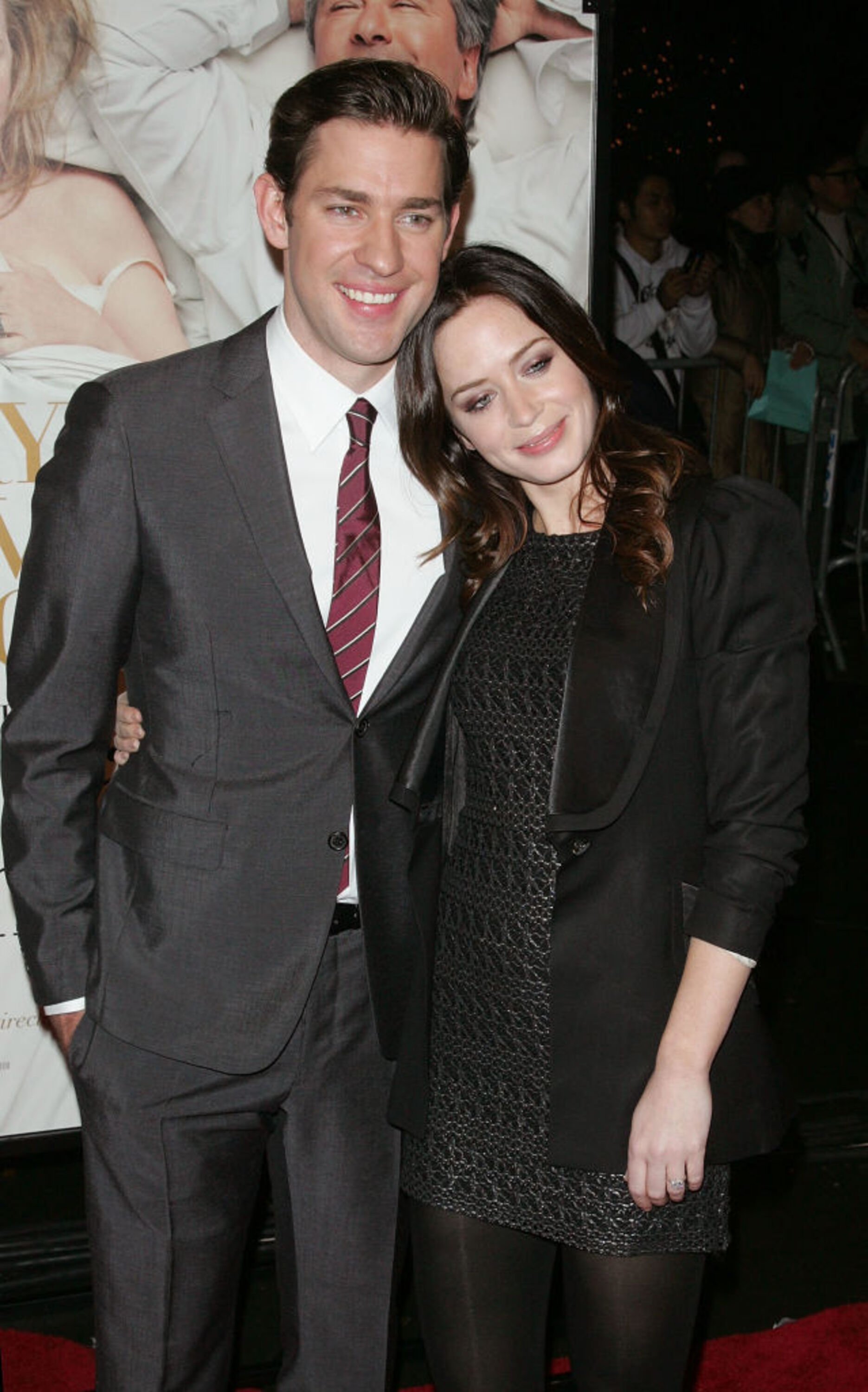 John Krasinski and Emily Blunt at the premiere of "It's Complicated" on December 9, 2009, in New York | Source: Getty Images