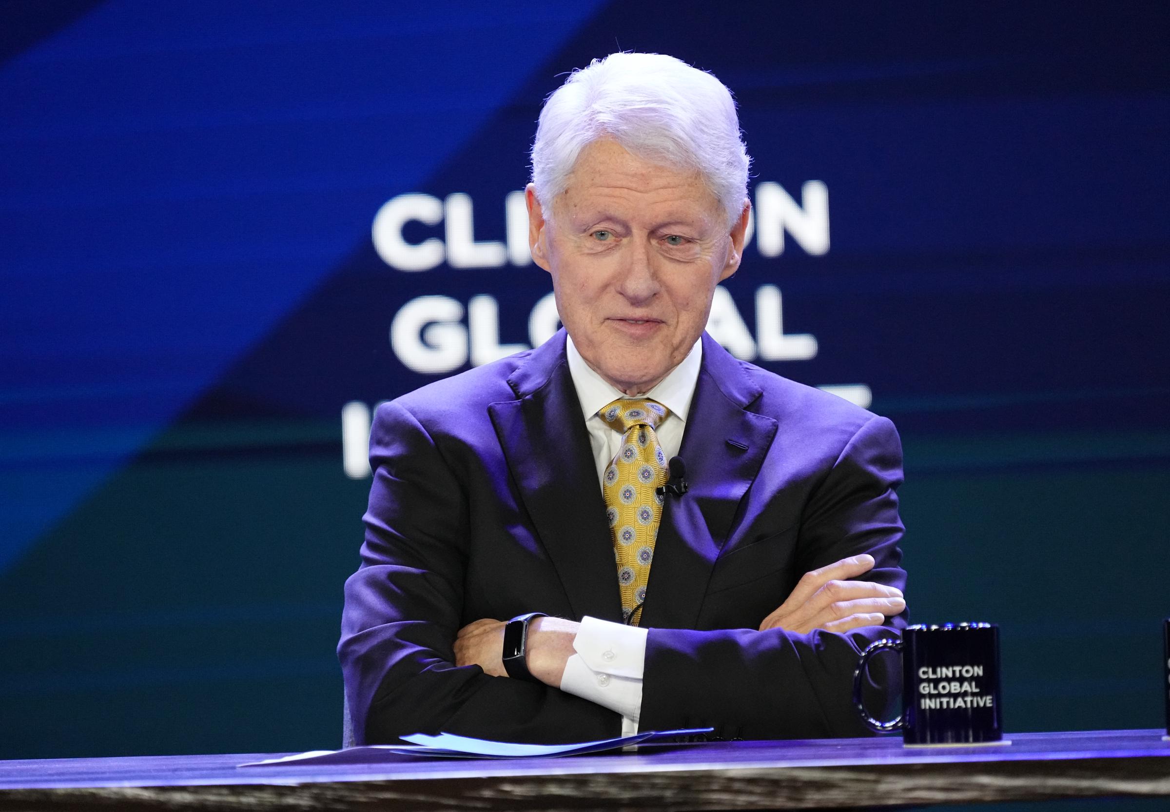 Bill Clinton speaks during the Clinton Global Initiative (CGI) meeting at the Hilton Midtown on September 19, 2023 in New York City | Source: Getty Images