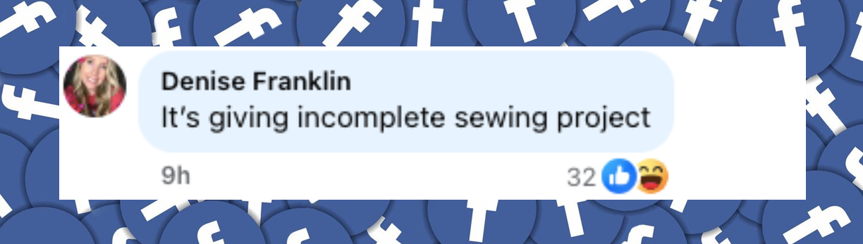 Netizen comment about Gwen Stefani's gown, posted on December 3, 2025. | Source: Facebook/Extra