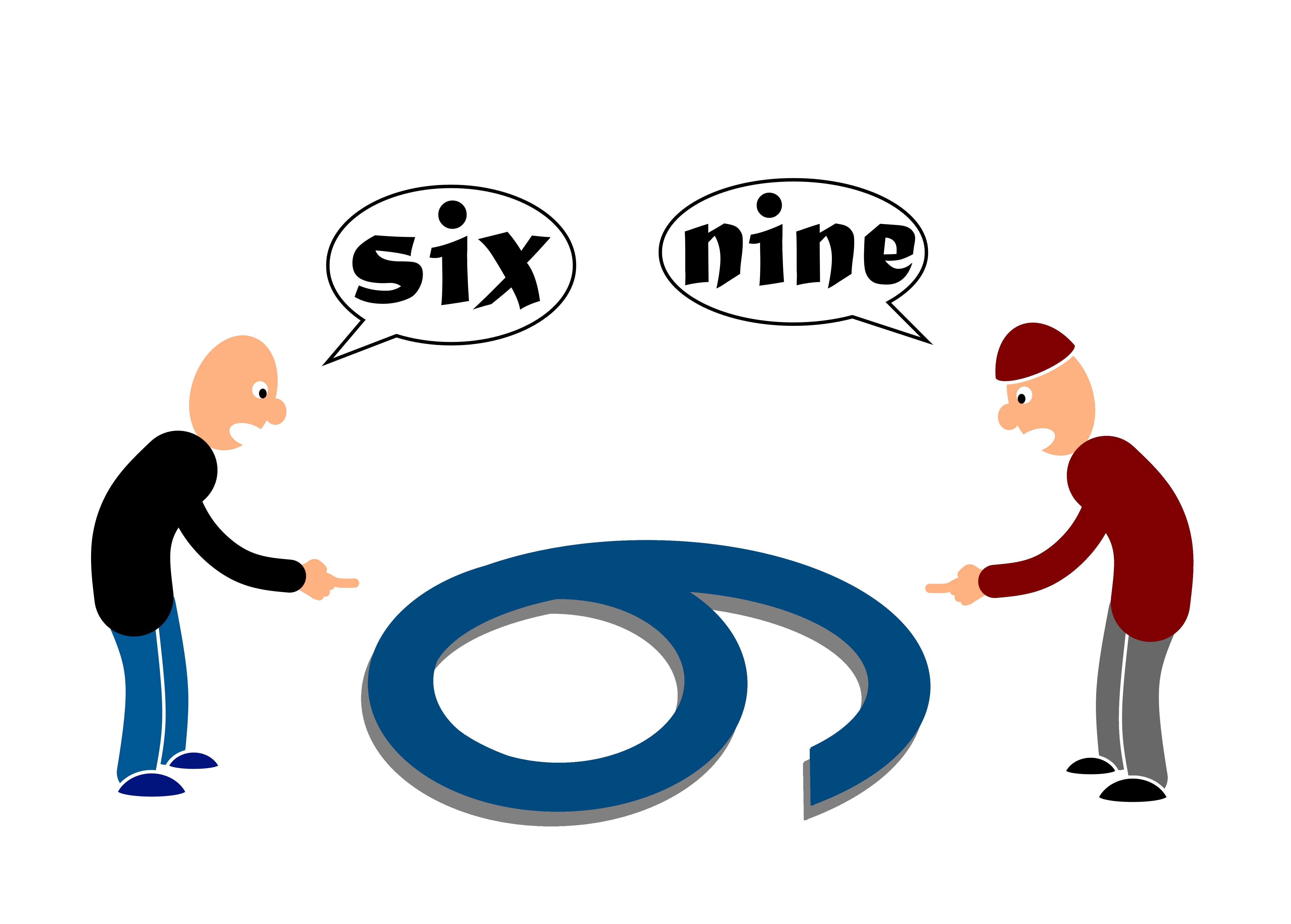 Two men with two different perspectives of a number | Photo: Shutterstock