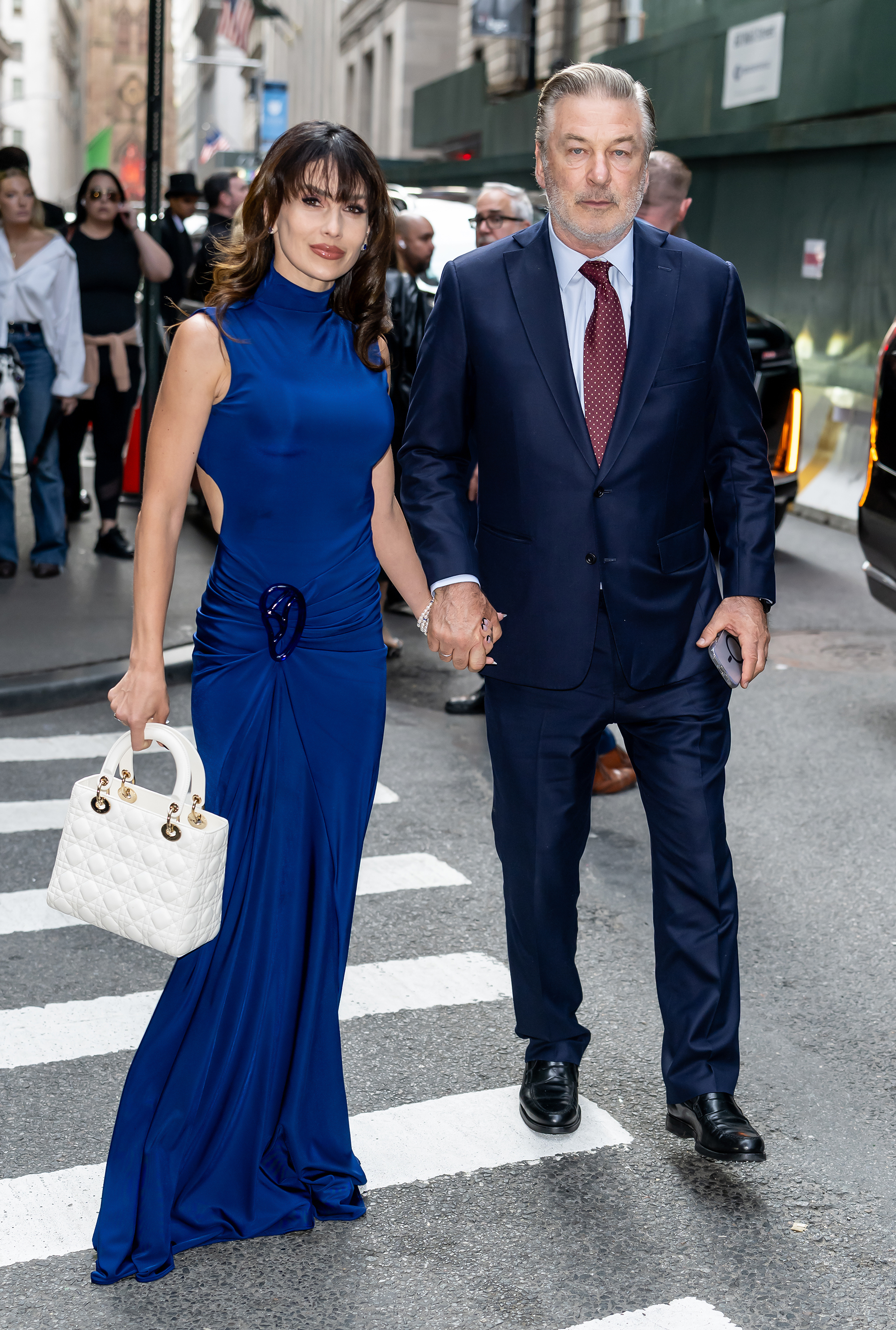 Hilaria and Alec Baldwin are seen arriving at The Gotham TV Awards on June 2, 2025 | Source: Getty Images