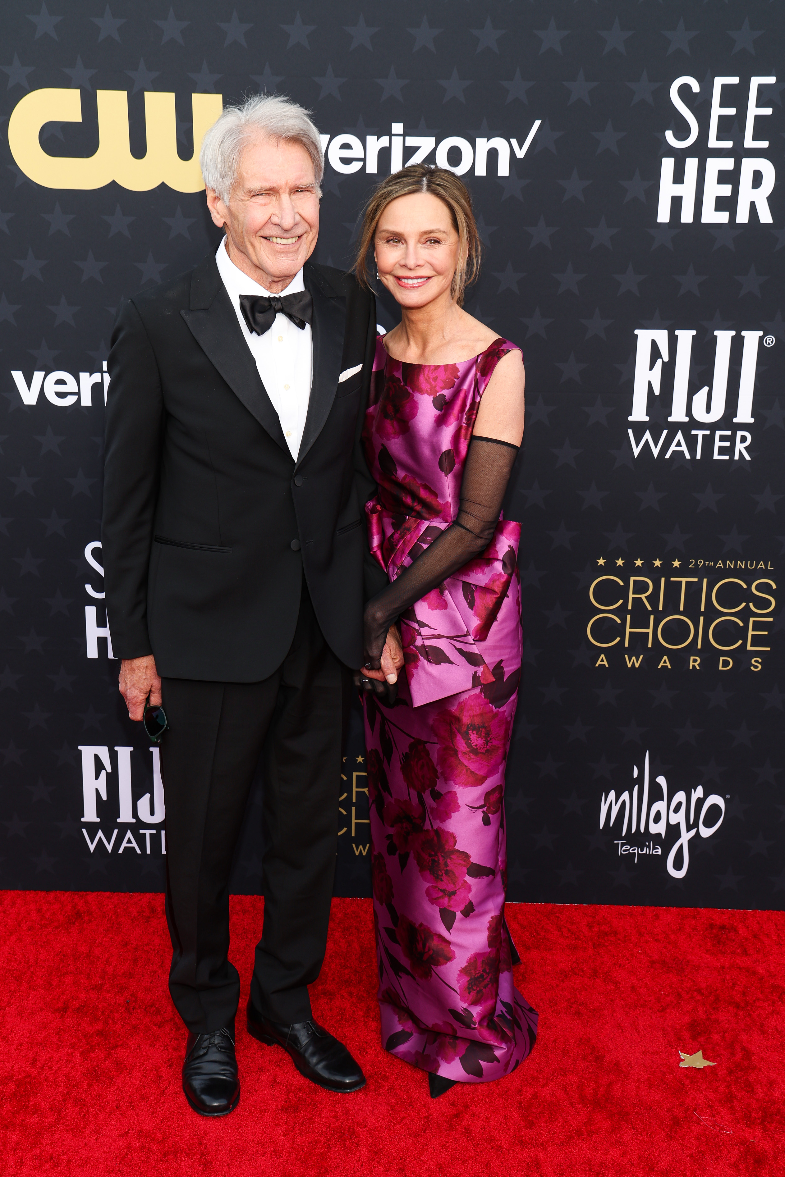 Harrison Ford and Calista Flockhart at the 29th Annual Critics Choice Awards on January 14, 2024 in Santa Monica, California | Source: Getty Images