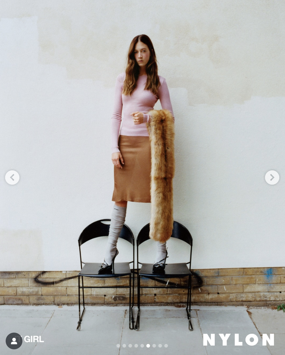 Sunday Rose is pictured in her first fashion magazine cover, dated August 6, 2025 | Source: Instagram/nylonmag