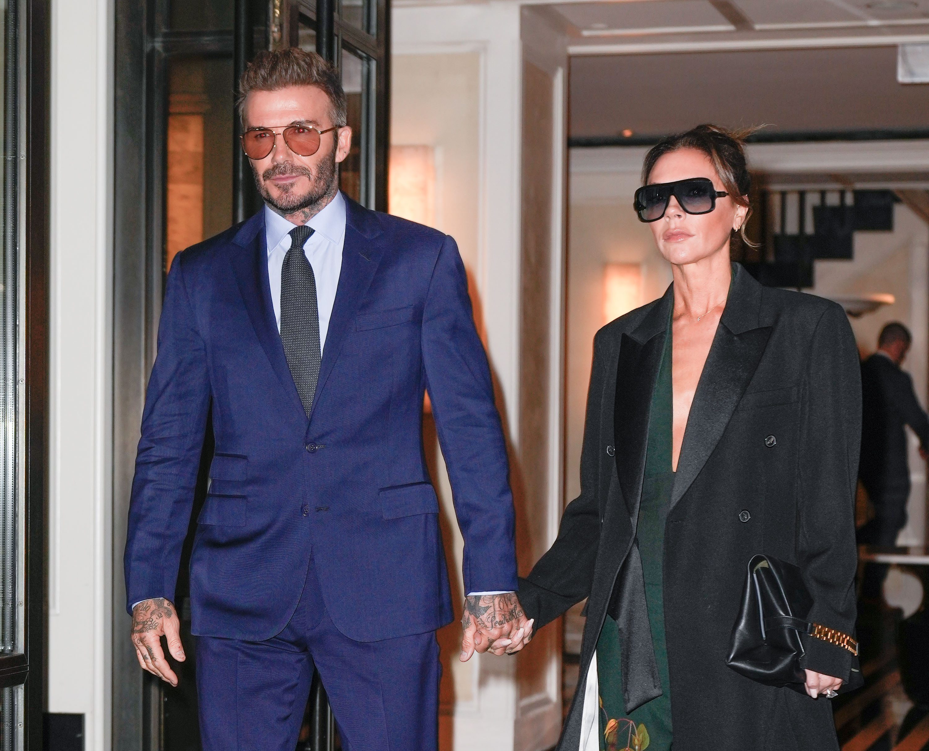 David Beckham and Victoria Beckham seen on October 11, 2022 in New York City.| Source: Getty Images