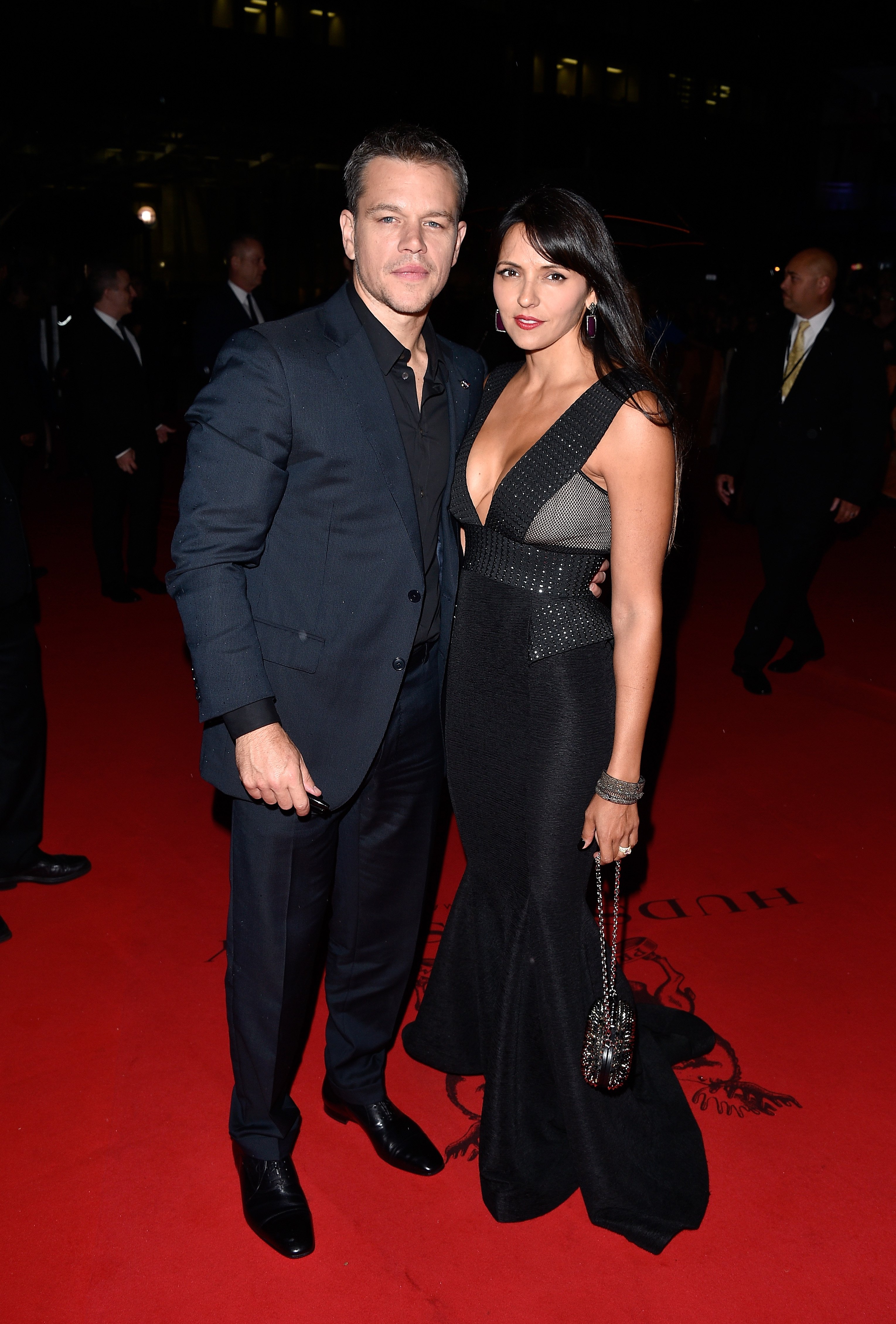 Matt Damon and his wife Luciana Damon attend "The Martian" press conference during the 2015 Toronto International Film Festival at TIFF Bell Lightbox on September 11, 2015 in Toronto, Canada | Source: Getty Images 