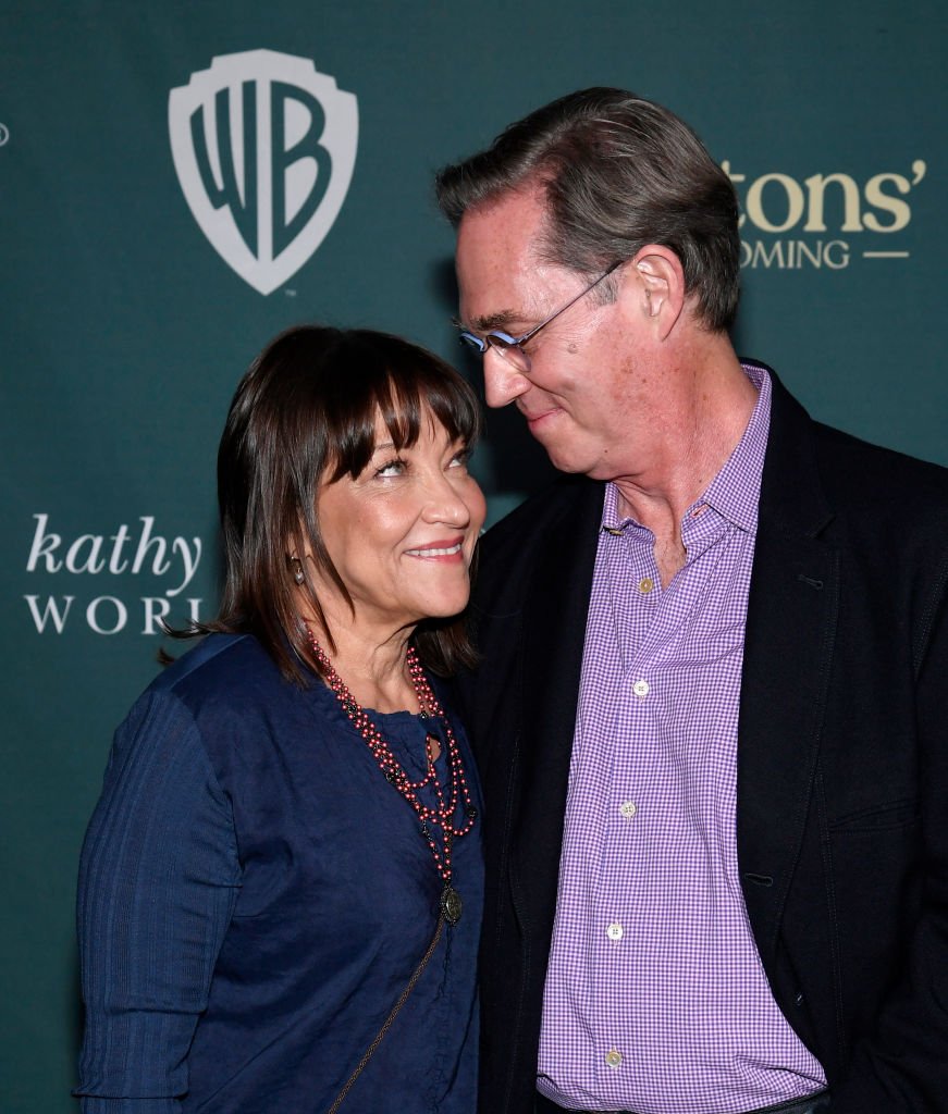 Richard Thomas poses with his wife Georgiana Bischoff during the screening and reception celebrating "The Waltons'" Homecoming at The Garland on November 13, 2021 in North Hollywood, California. | Source: Getty Images