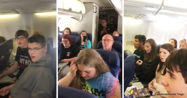 Passengers unexpectedly break out singing 'Hallelujah' during a flight