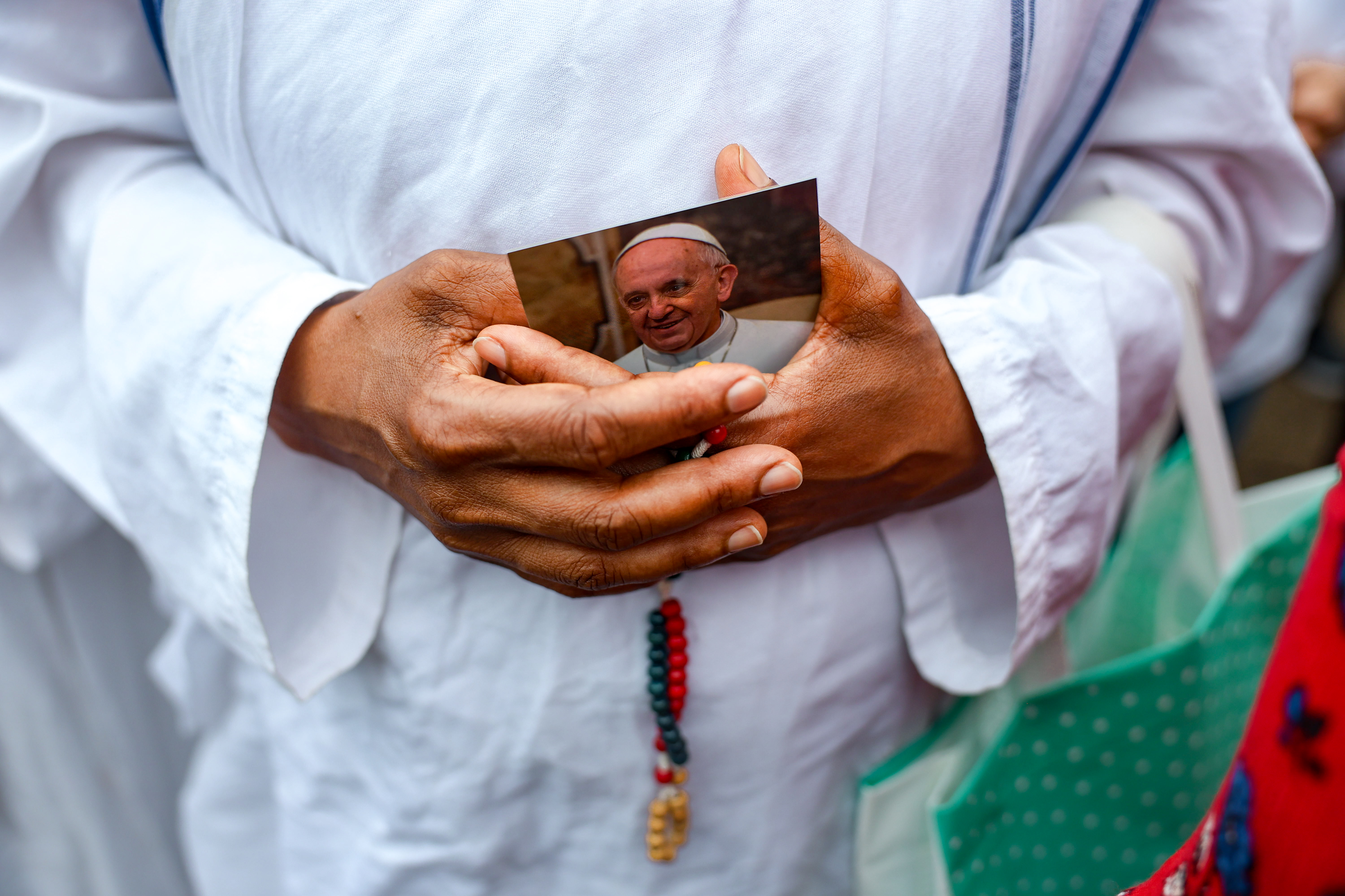 The Archdiocese of Buenos Aires organized a mass in the Plaza Constitucion to pray for Pope Francis' health, dated February 24, 2025 | Source: Getty Images