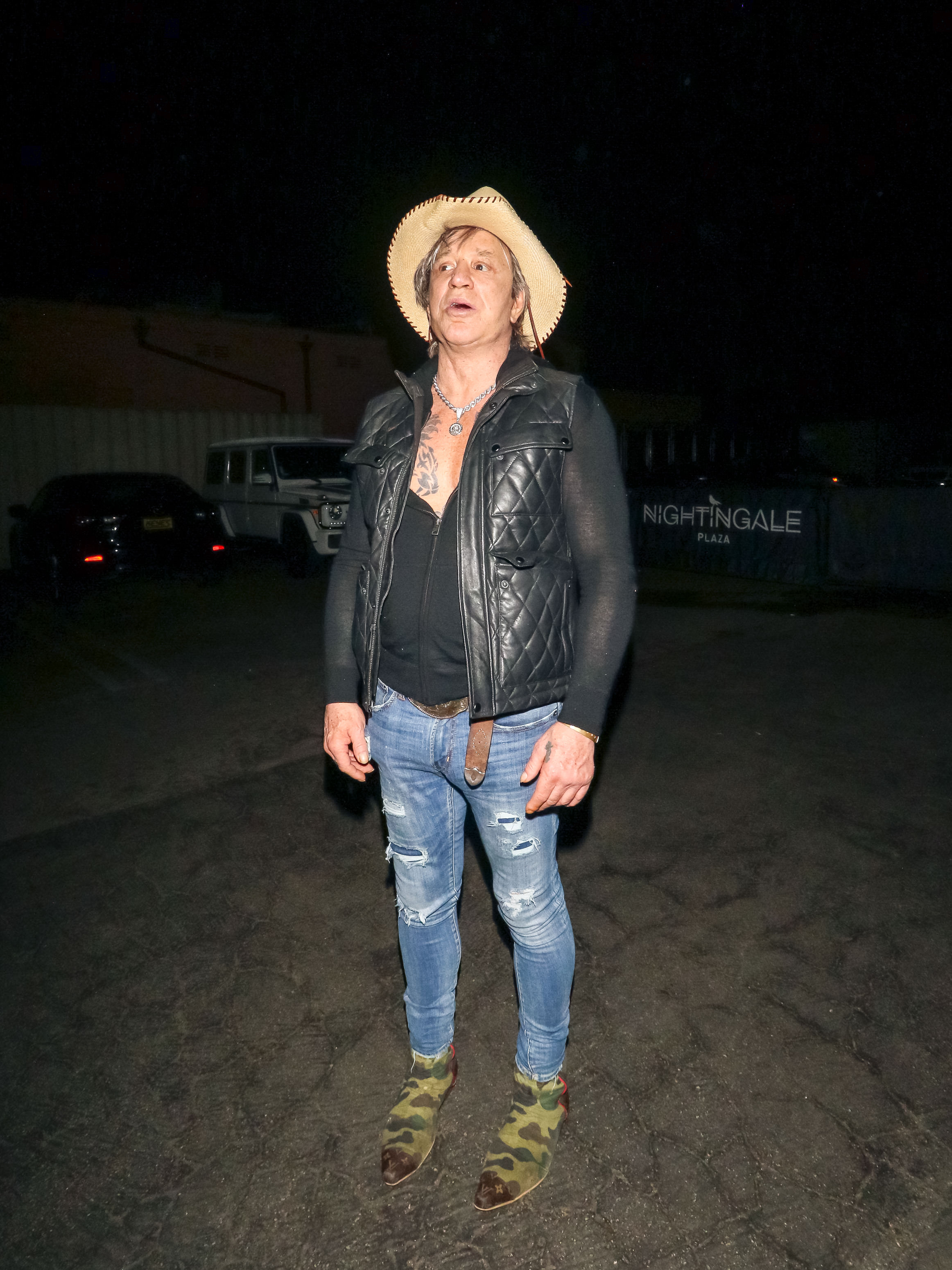 Mickey Rourke is seen on November 25, 2018 in Los Angeles, California | Source: Getty Images