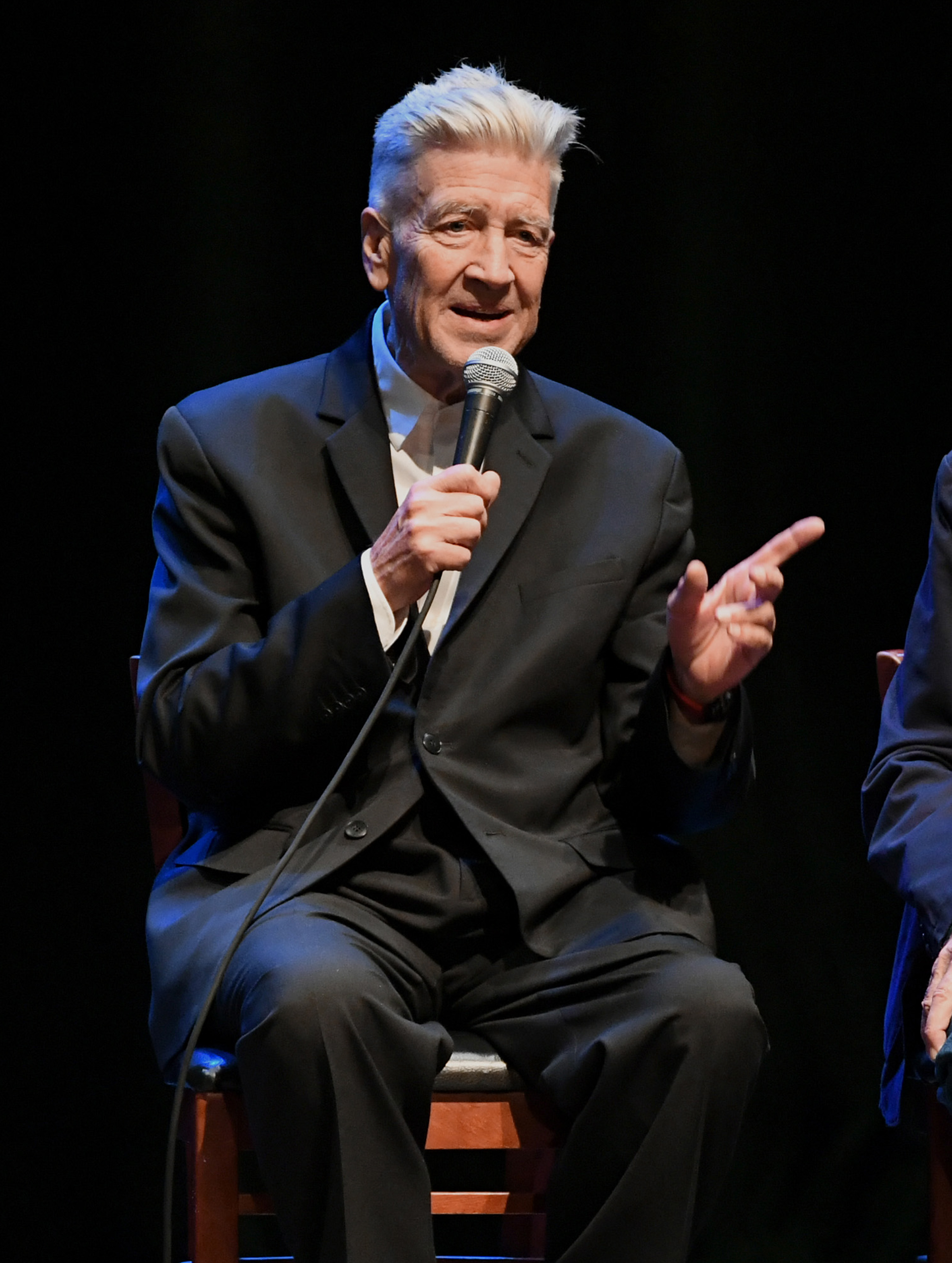 David Lynch speaks onstage at the Saban Theatre in Beverly Hills, California, on October 29, 2019 | Source: Getty Images