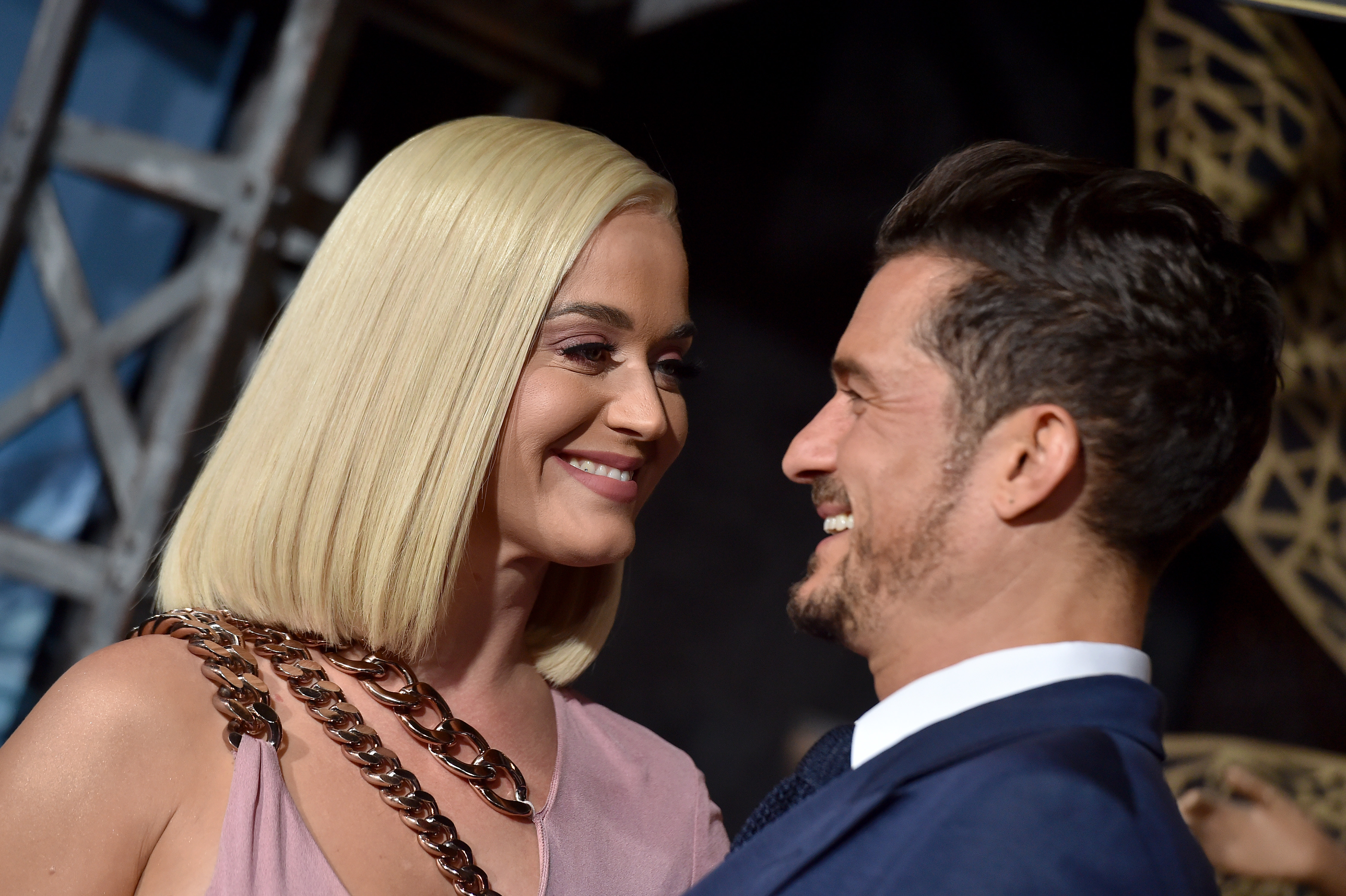 Katy Perry and Orlando Bloom arrive for the premiere of Amazon Original Series "Carnival Row" at the TCL Chinese theatre on August 21, 2019, in Hollywood | Source: Getty Images