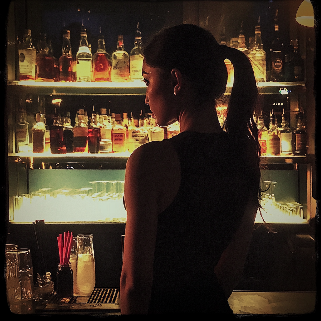 A bartender looking away | Source: Midjourney