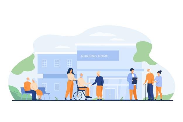 Illustration d'une maison de retraite | Source : Freepik.com