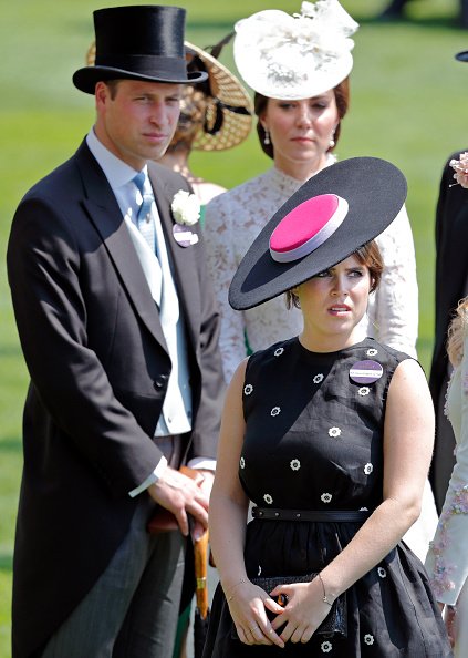 Prince William, Kate Middleton, and Princess Eugenie at Ascot Racecourse on June 20, 2017 in Ascot, England. | Photo: Getty Images