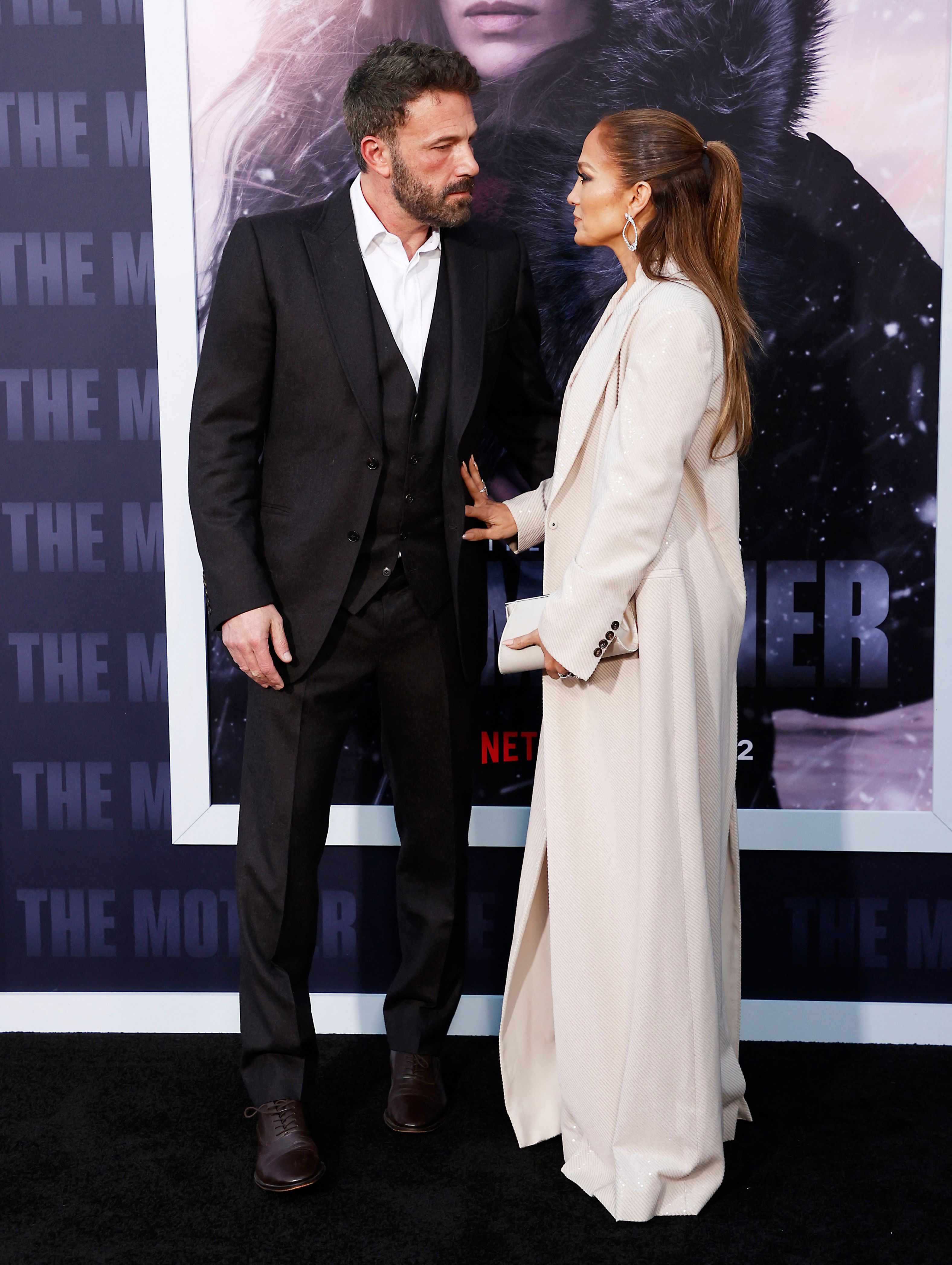 Ben Affleck and Jennifer Lopez at the premiere of "The Mother" in Los Angeles, California, on May 10, 2023 | Source: Getty Images