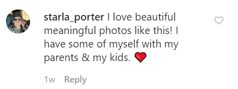 Another fan comment on Melissa's post | Instagram: @ melissaellengilbertbusfield
