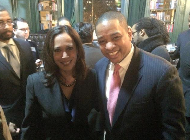 Justin Fairfax poses with Kamala Harris at an event in 2015 | Source: Facebook/justin.fairfax.2025