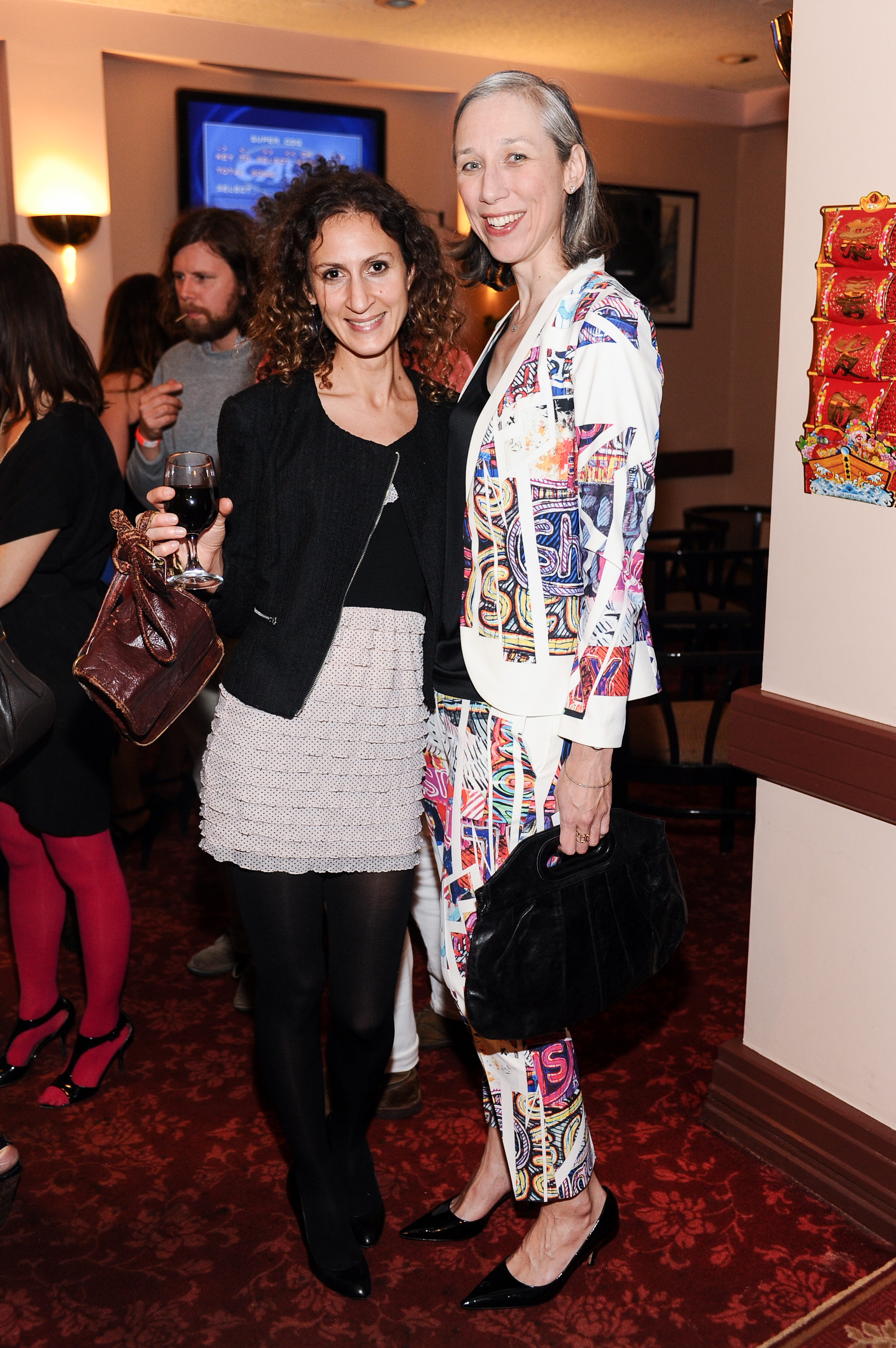 Mimi Lauter and Alexandra Grant attend LAXART Ungala at Ungala at Empress Pavilion, with performance by Lucie Fontaine on March 14, 2013