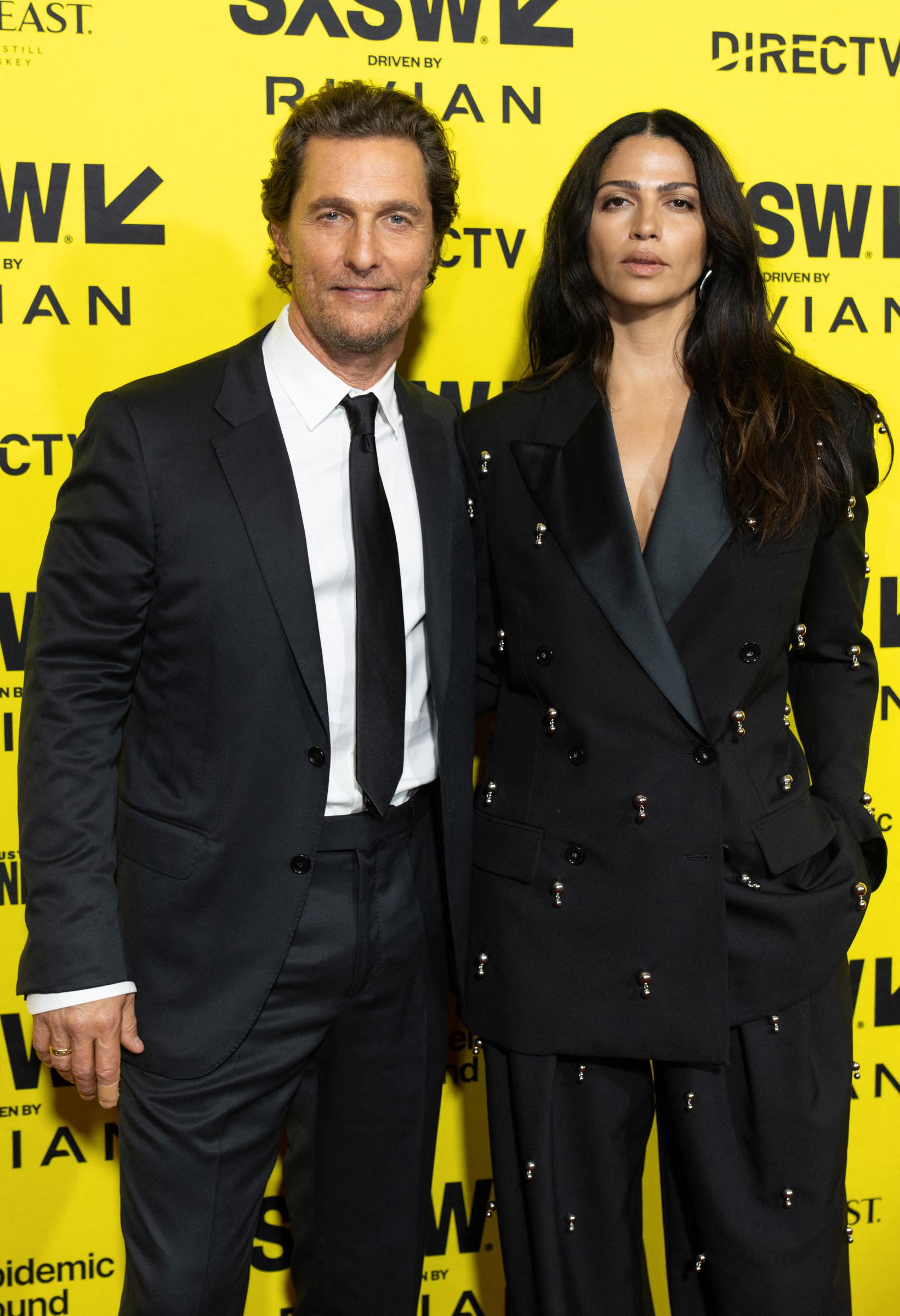 Matthew McConaughey and Camila Alves at the "The Rivals of Amziah King" world premiere during the 2025 SXSW Conference and Festival at Paramount Theatre in Austin, Texas, March 10, 2025 | Source: Getty Images