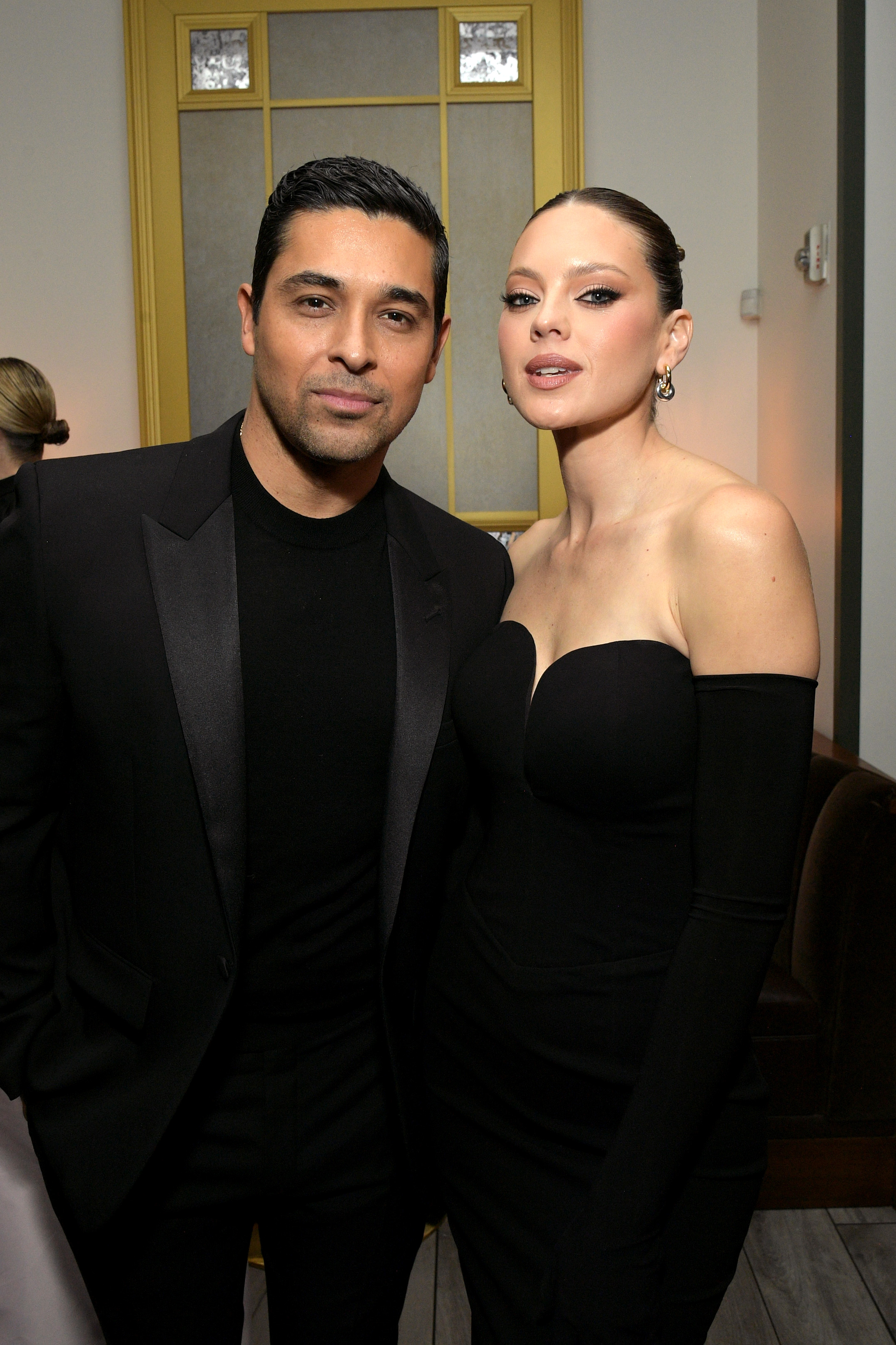 Wilmer Valderrama and Amanda Pacheco at Netflix's Golden Globe after-party 2025 on January 5 in Beverly Hills, California. | Source: Getty Images