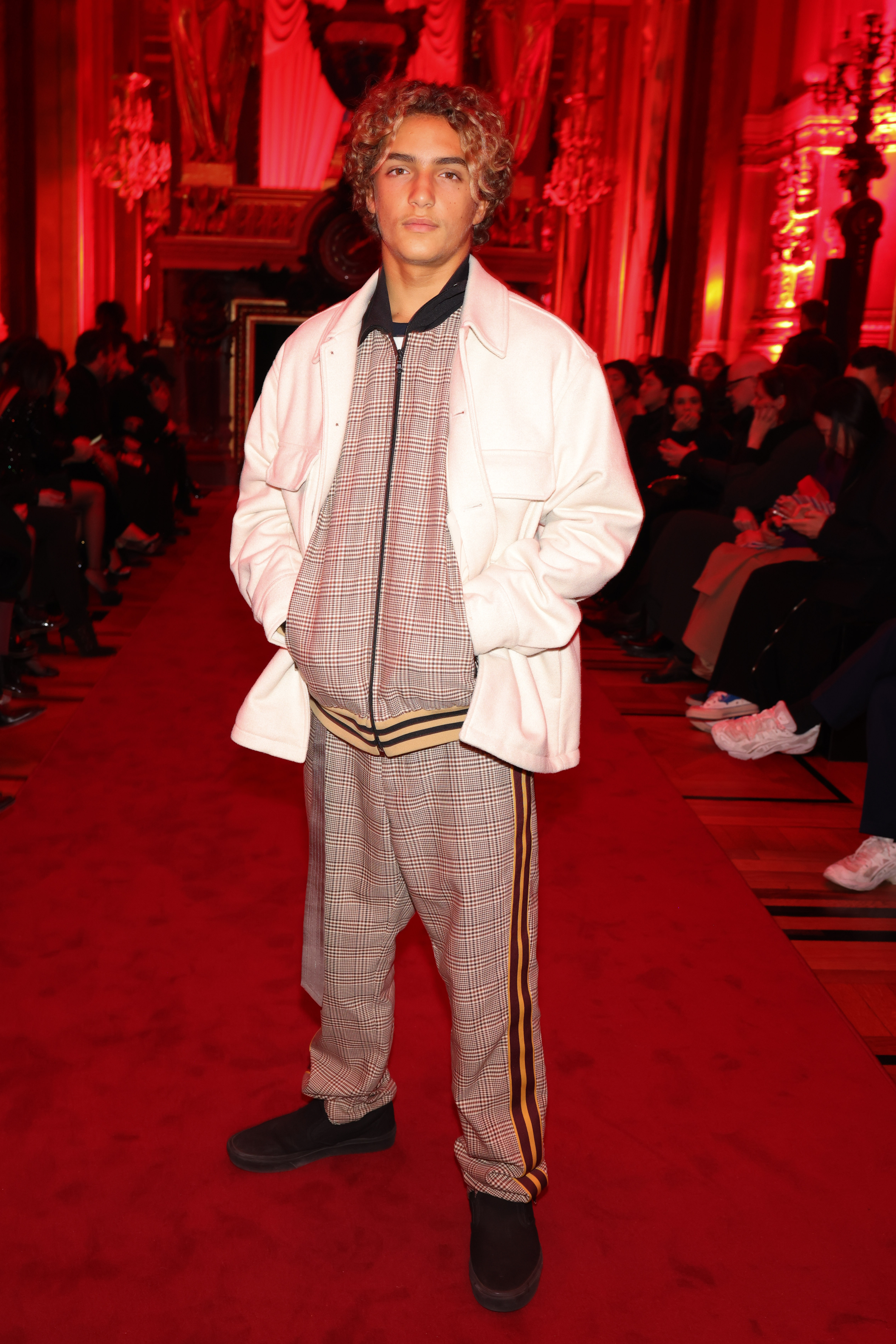 Levi Alves McConaughey at the Dundas Womenswear Fall Winter 2023-2024 show as part of Paris Fashion Week on March 6, 2023, in Paris, France | Source: Getty Images