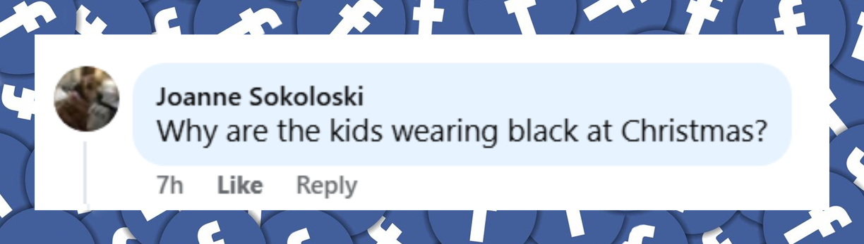 A netizen's comment about Kim Kardashian's post featuring holiday photos with her kids dated December 27, 2025 | Source: Facebook/Entertainment Tonight