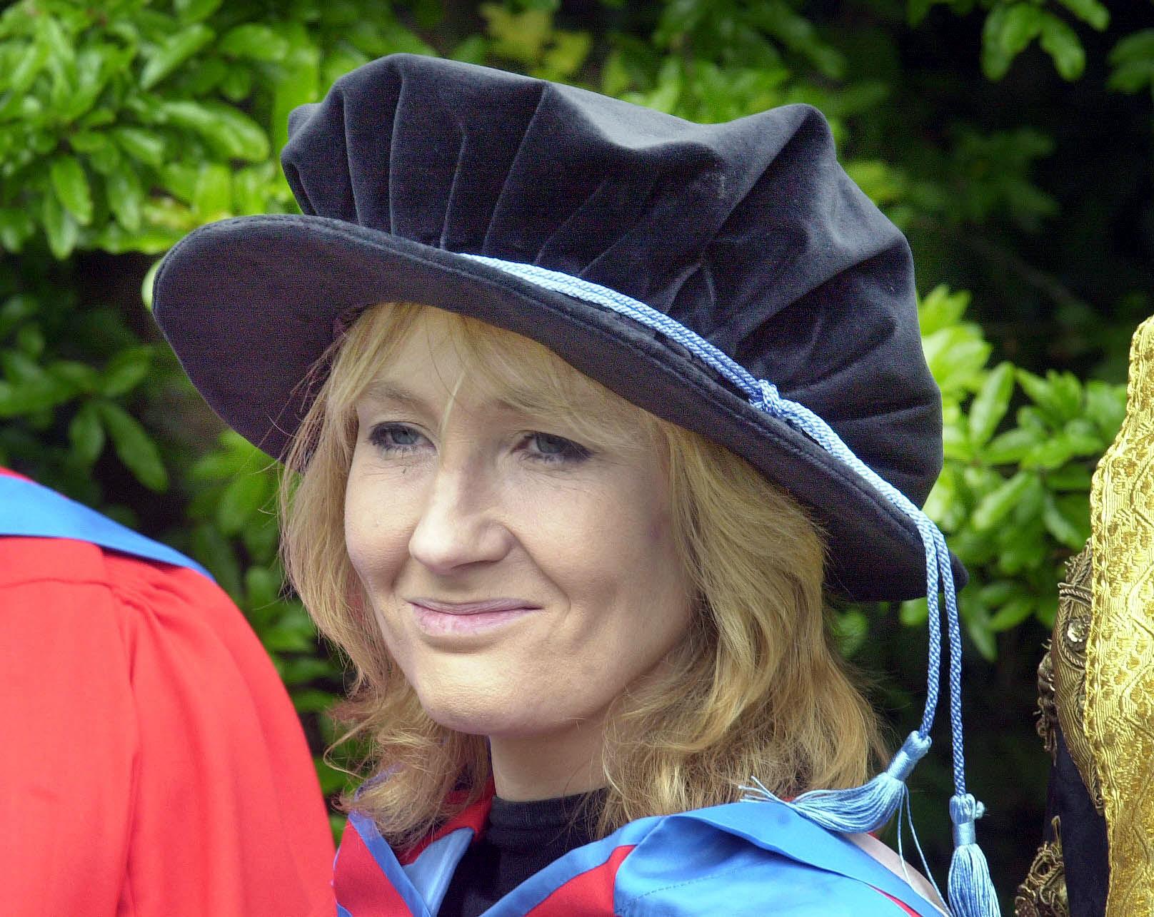 JK Rowling returns to her former university Exeter to collect an honorary Doctor of Letters degree. | Source: Getty Images