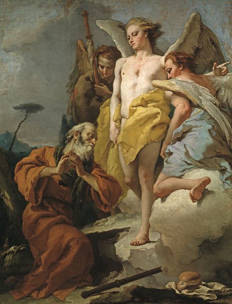 Abraham y los tres ángeles. | Foto: Wikipedia