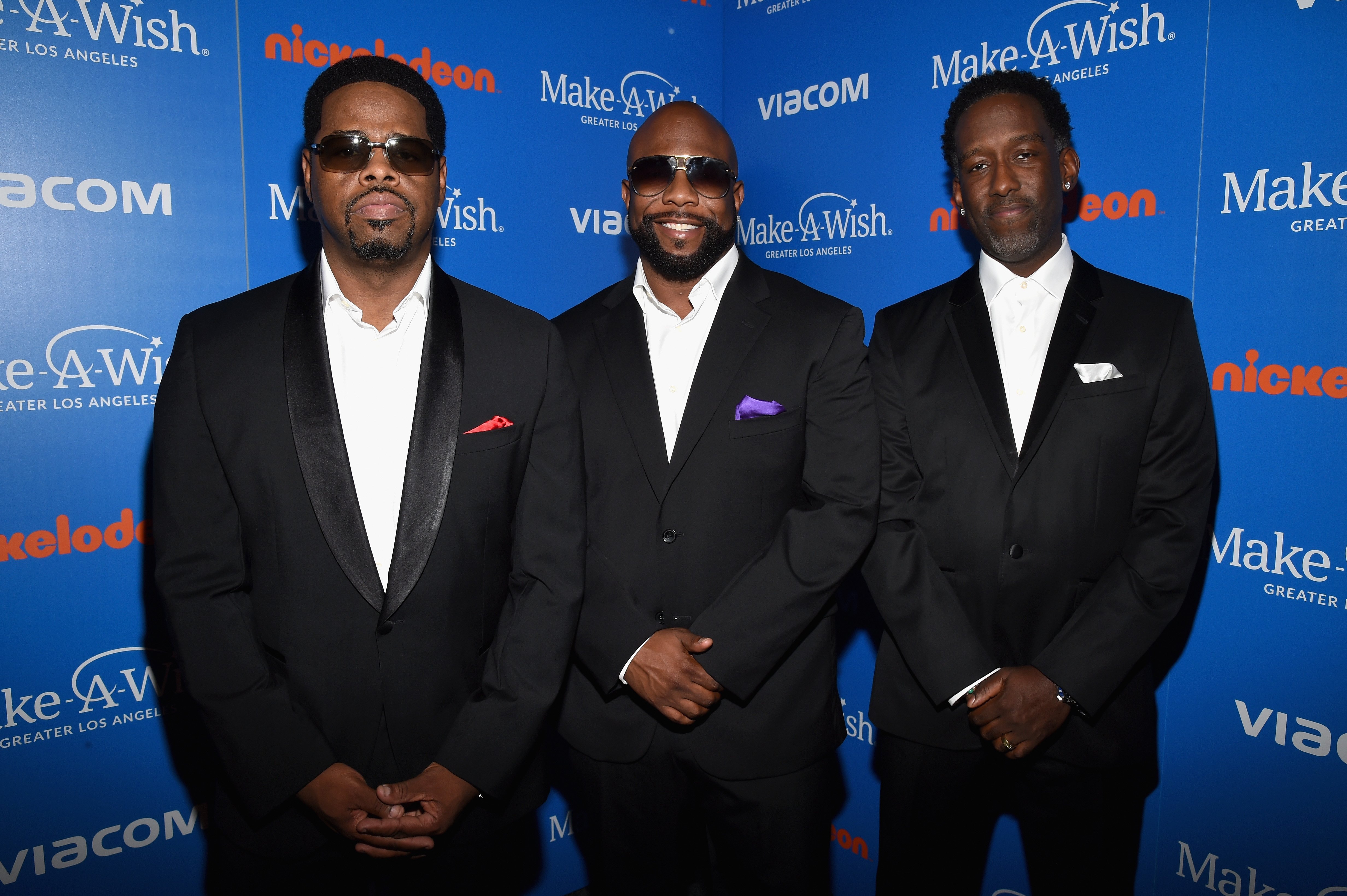 Nathan Morris, Wanya Morris and Shawn Stockman of the group Boyz II Men attend the 2018 Make A Wish Gala at The Beverly Hilton Hotel on October 24, 2018, in Beverly Hills, California. | Source: Getty Images.