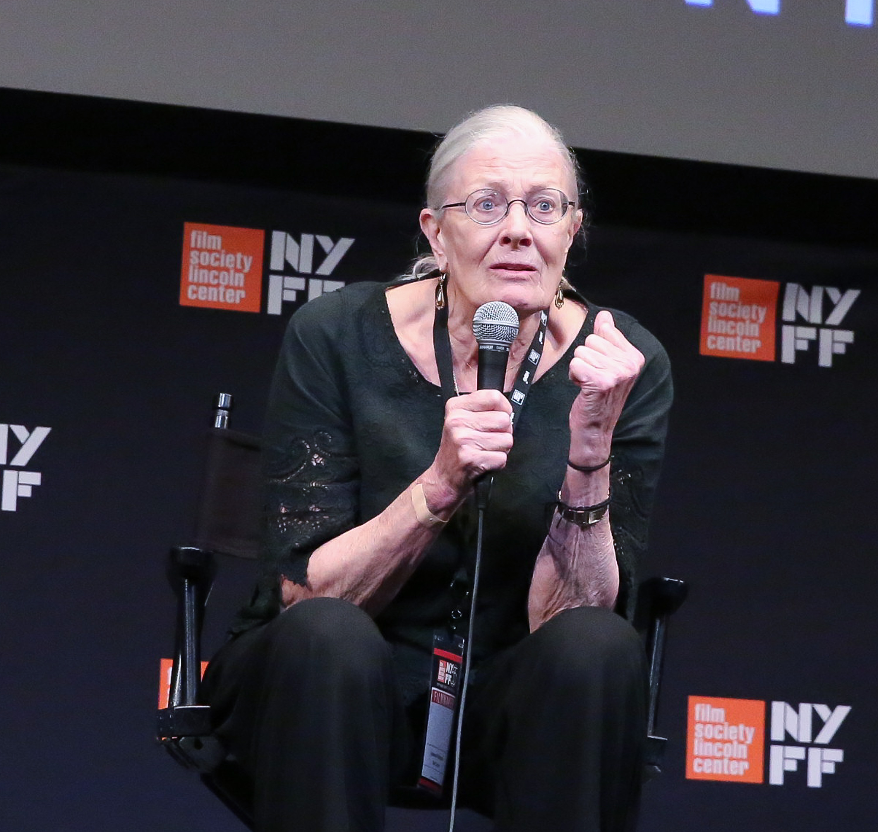 Vanessa Redgrave during a Q&A for the screening of "Sea Sorrow" at The Film Society of Lincoln Center on October 7, 2017, in New York City | Source: Getty Images