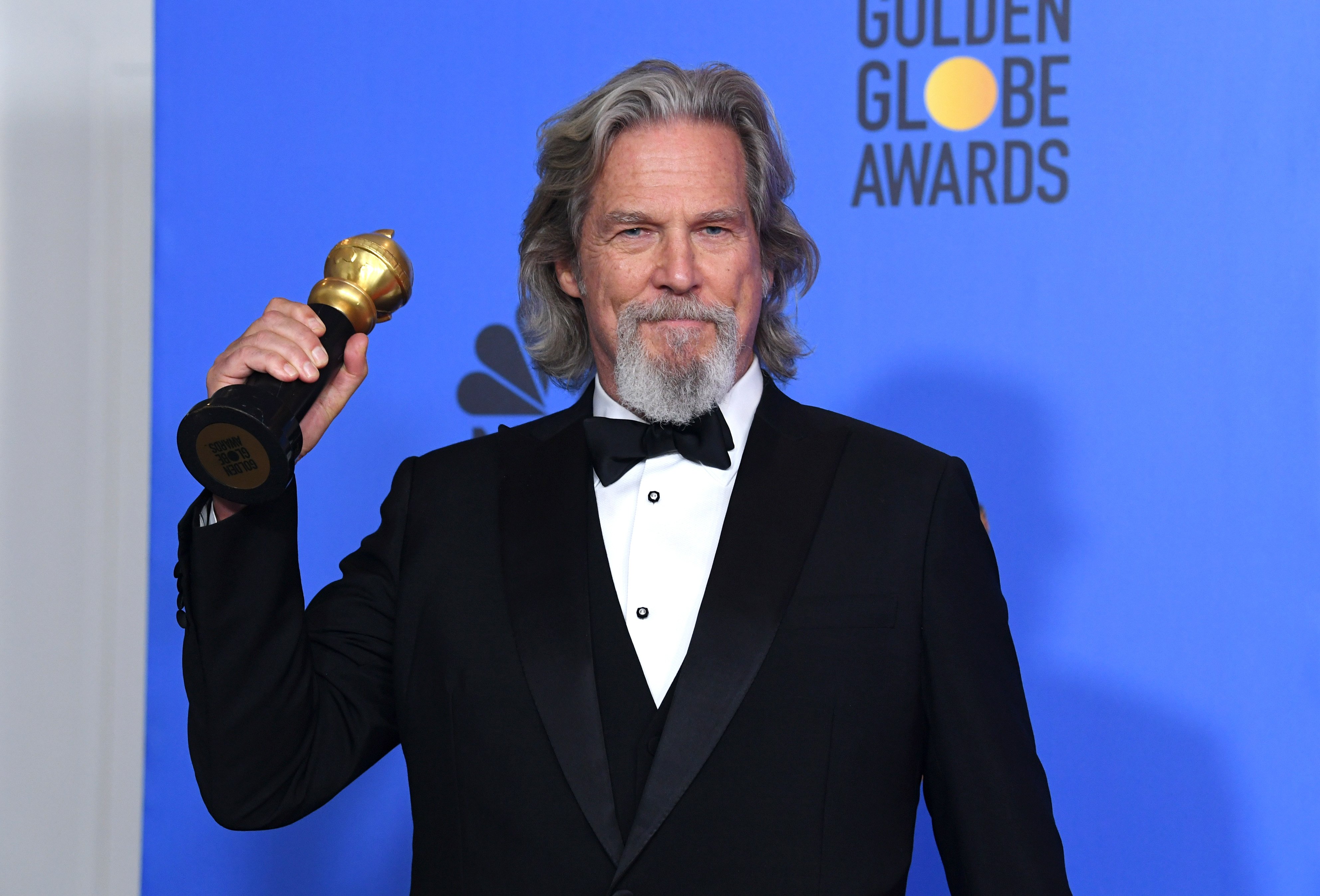Jeff Bridges poses in the press room during the 76th Annual Golden Globe Awards at The Beverly Hilton Hotel on January 6, 2019 in Beverly Hills, California | Source: Getty Images