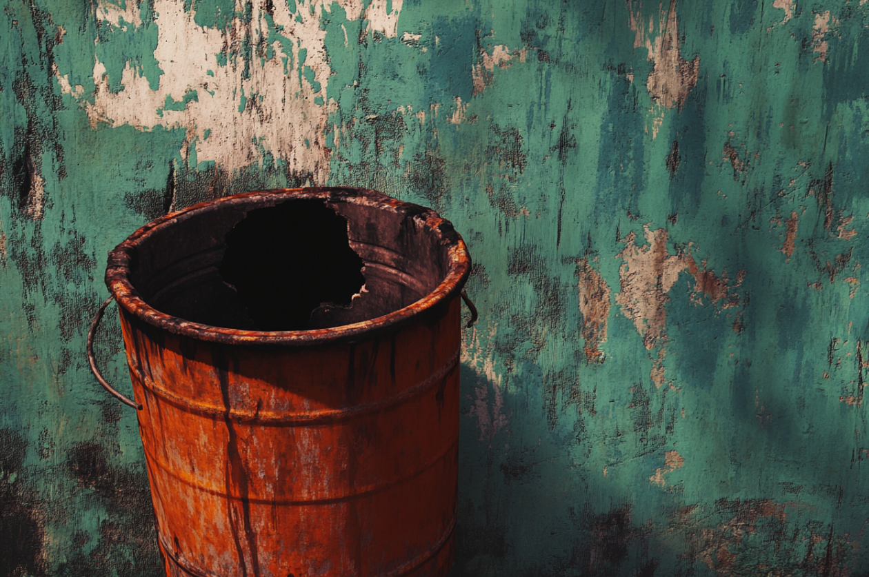 A rusty bucket | Source: Midjourney