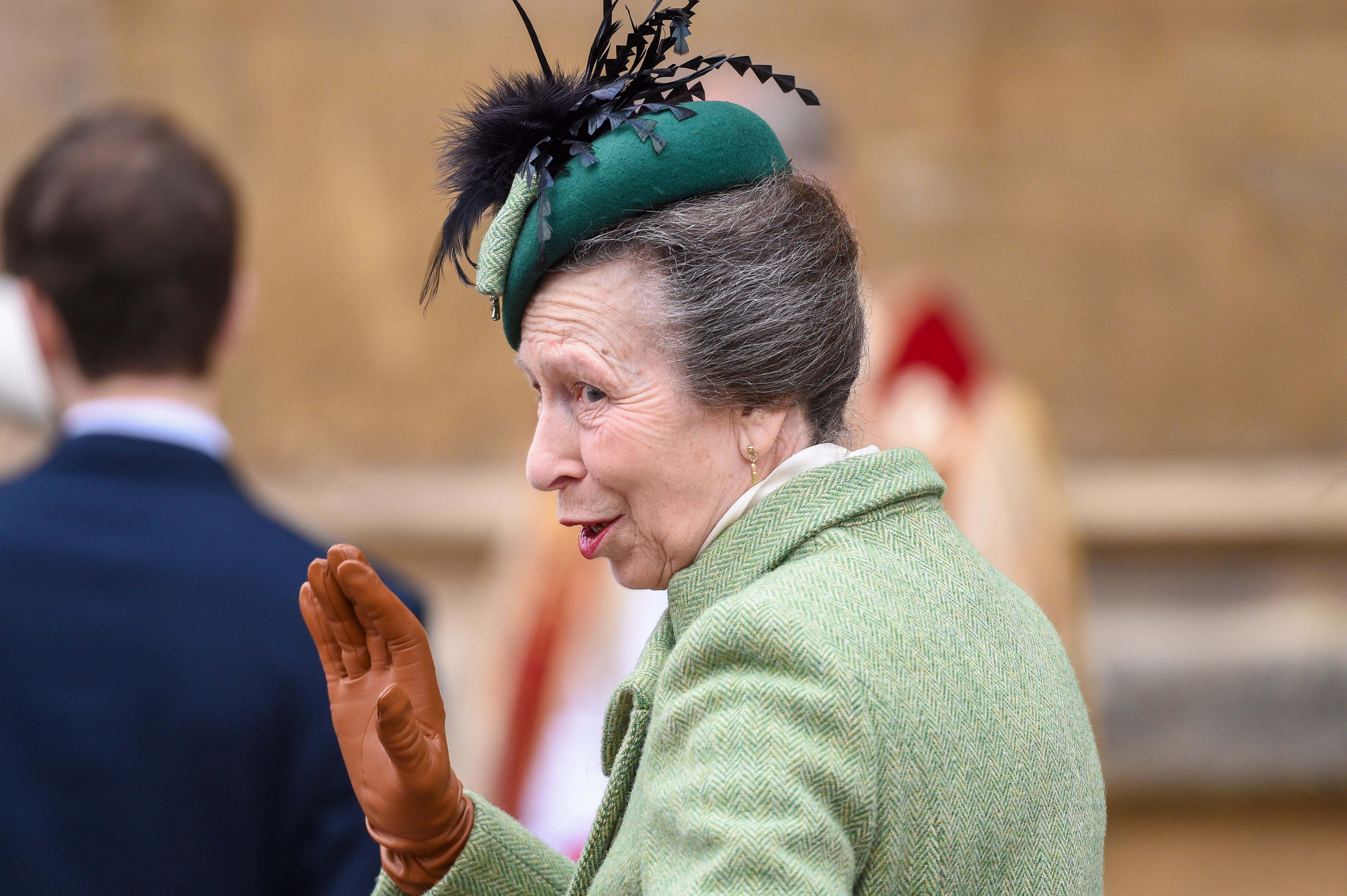 Princess Anne attending the Easter Matins Service in Windsor, England on March 31, 2024 | Source: Getty Images
