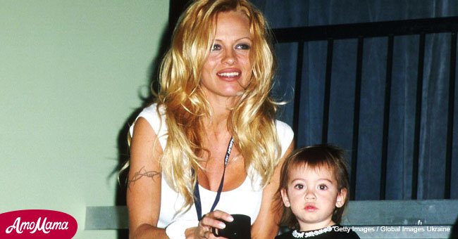 Pamela Anderson made a rare appearance with her son
