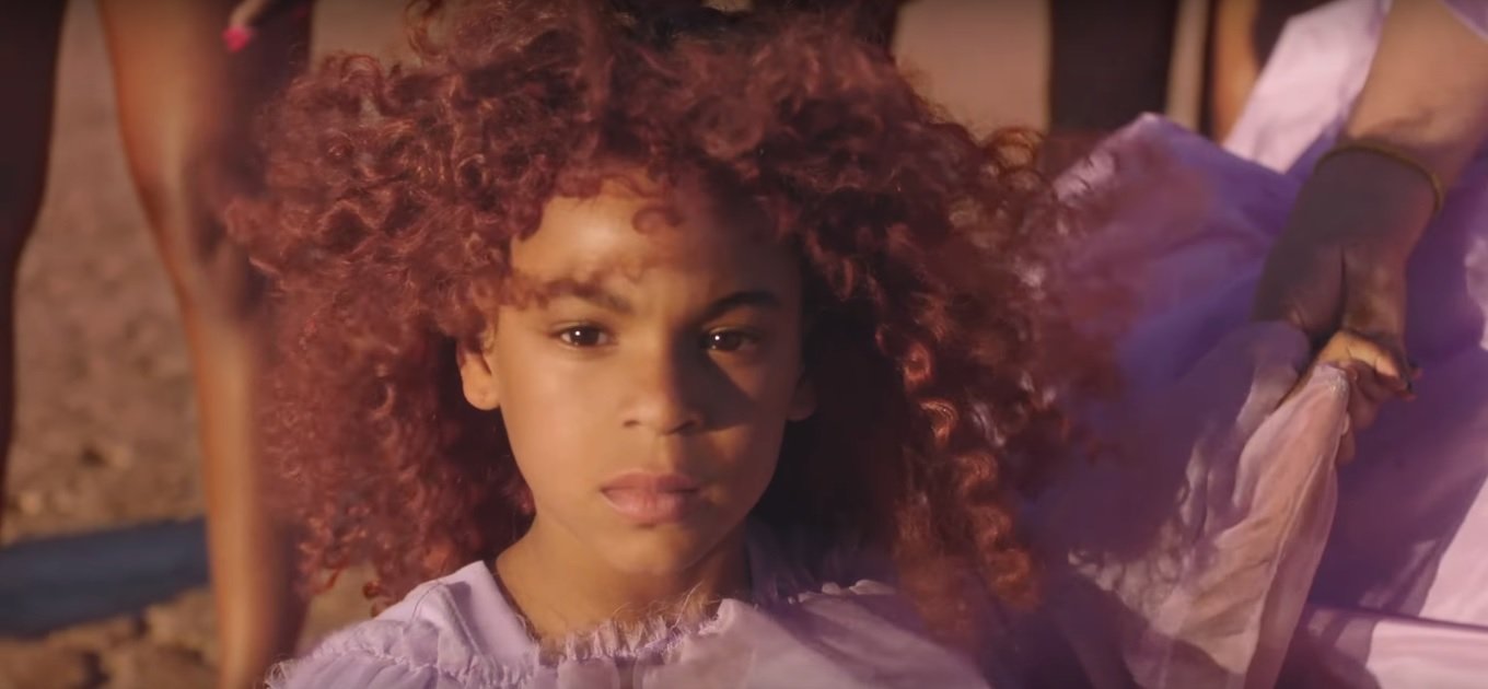 Blue Ivy appears in Mom Beyoncé's "Spirit" music video l Source: YouTube l Beyoncé l "Spirit" + "Bigger" extended cut from Disney's "The Lion King"