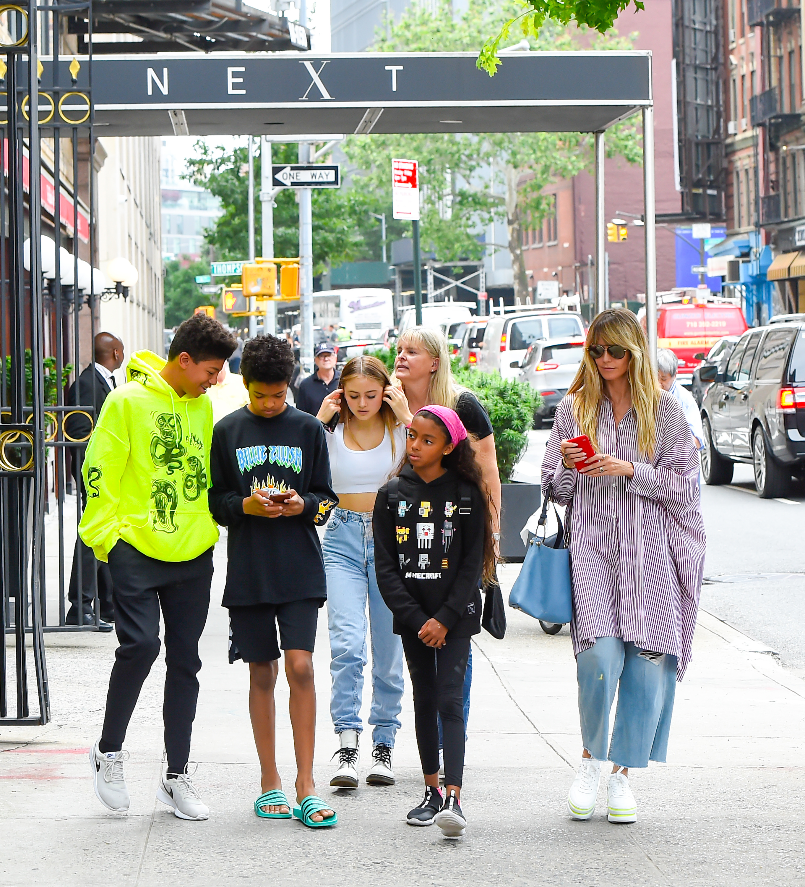 Heidi Klum spotted with her children in New York on June 20, 2019. | Source: Getty Images