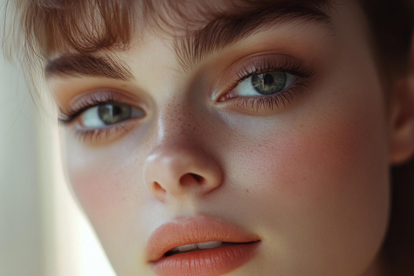 A close-up shot of a woman's face | Source: Midjourney