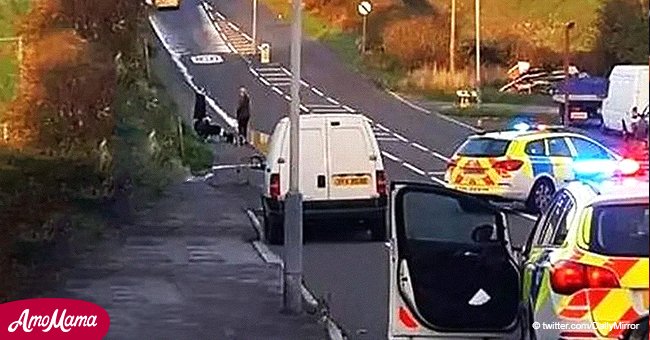 Police officers pulled dying man from the wreckage of a car to say goodbye to his family