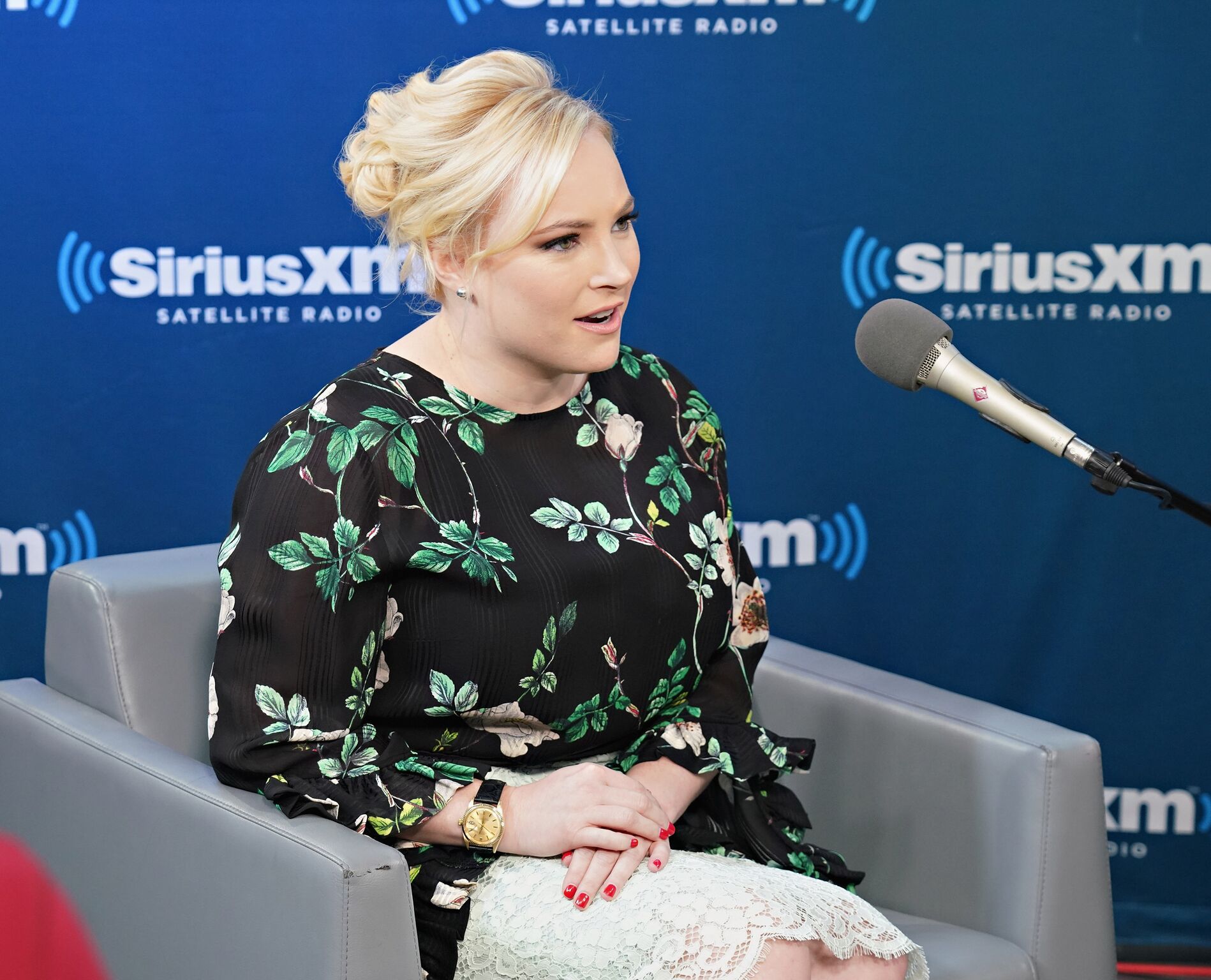 Meghan McCain joins host Julie Mason during a SiriusXM event on February 5, 2018 | Photo: Getty Images