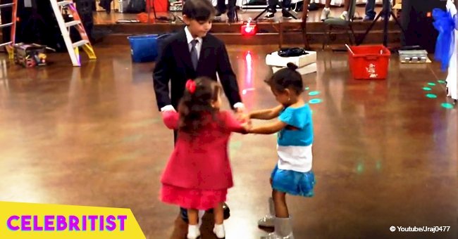 Little girl gets jealous of other girl dancing with boy in viral video